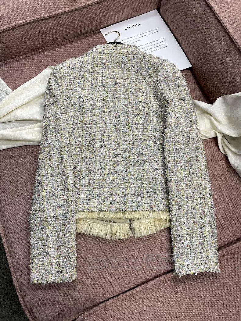 Chanel Chanel Candy-coloured tweed coat Size XS / US 0-2 / IT 36-38 - 3 Thumbnail