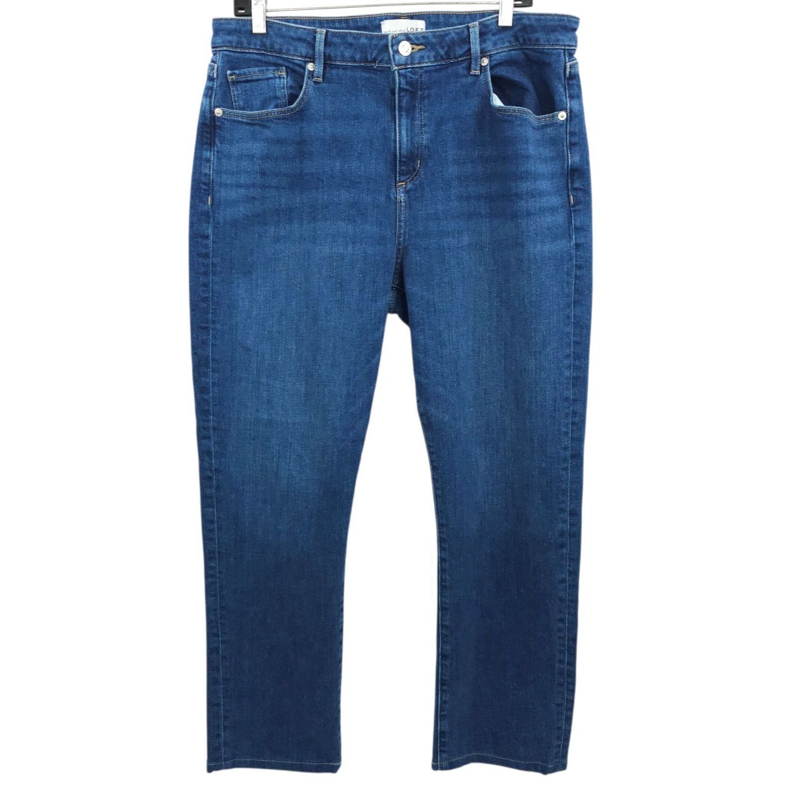 Loft Loft Curvy Super Soft Girlfriend Jeans 14 High Waisted Denim Size 36" / US 14 / IT 50 - 1 Thumbnail