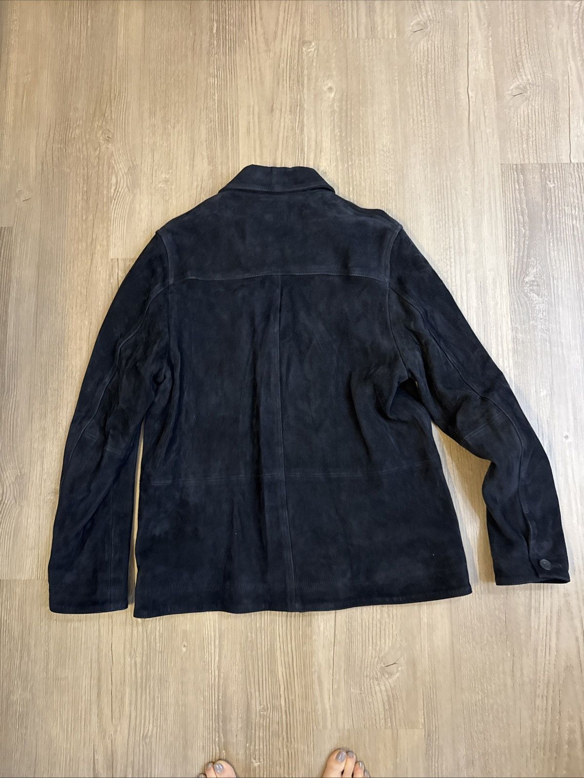Cos COS Suede Jacket Navy Blue Medium NWT Condition Size US M / EU 48-50 / 2 - 6 Thumbnail