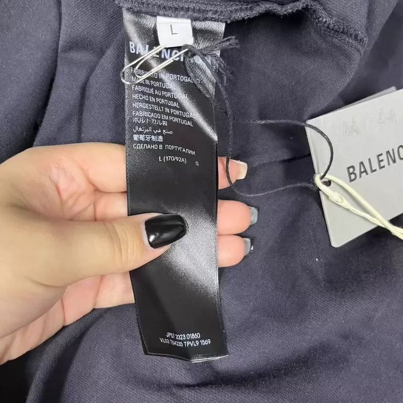 Balenciaga Balenciaga Black Letter Print Short Sleeve TShirt-2505 Size US M / EU 48-50 / 2 - 5 Thumbnail