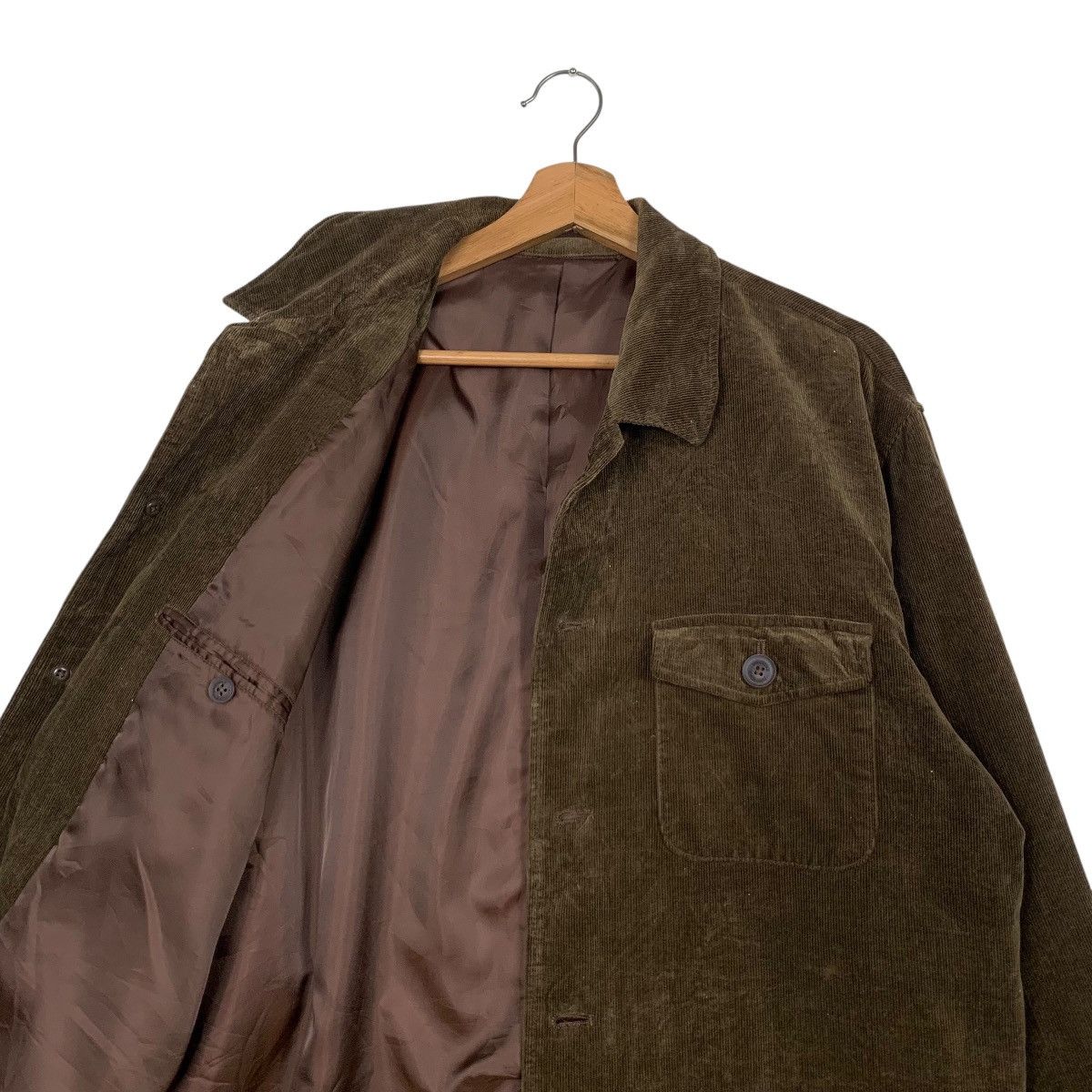 Japanese Brand CROCODILE Three Pocket Casual Corduroy Jacket #2414-C108 Size US L / EU 52-54 / 3 - 8 Thumbnail