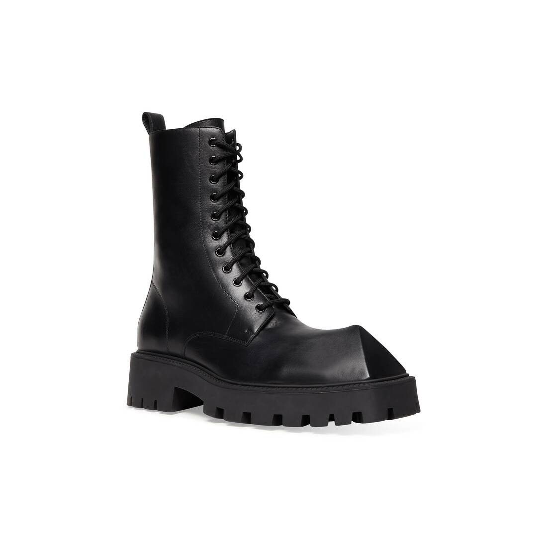 Balenciaga o1srvl11e0925 Rhino Lace-Up Boots in Black Size US 8 / EU 41 - 2 Thumbnail