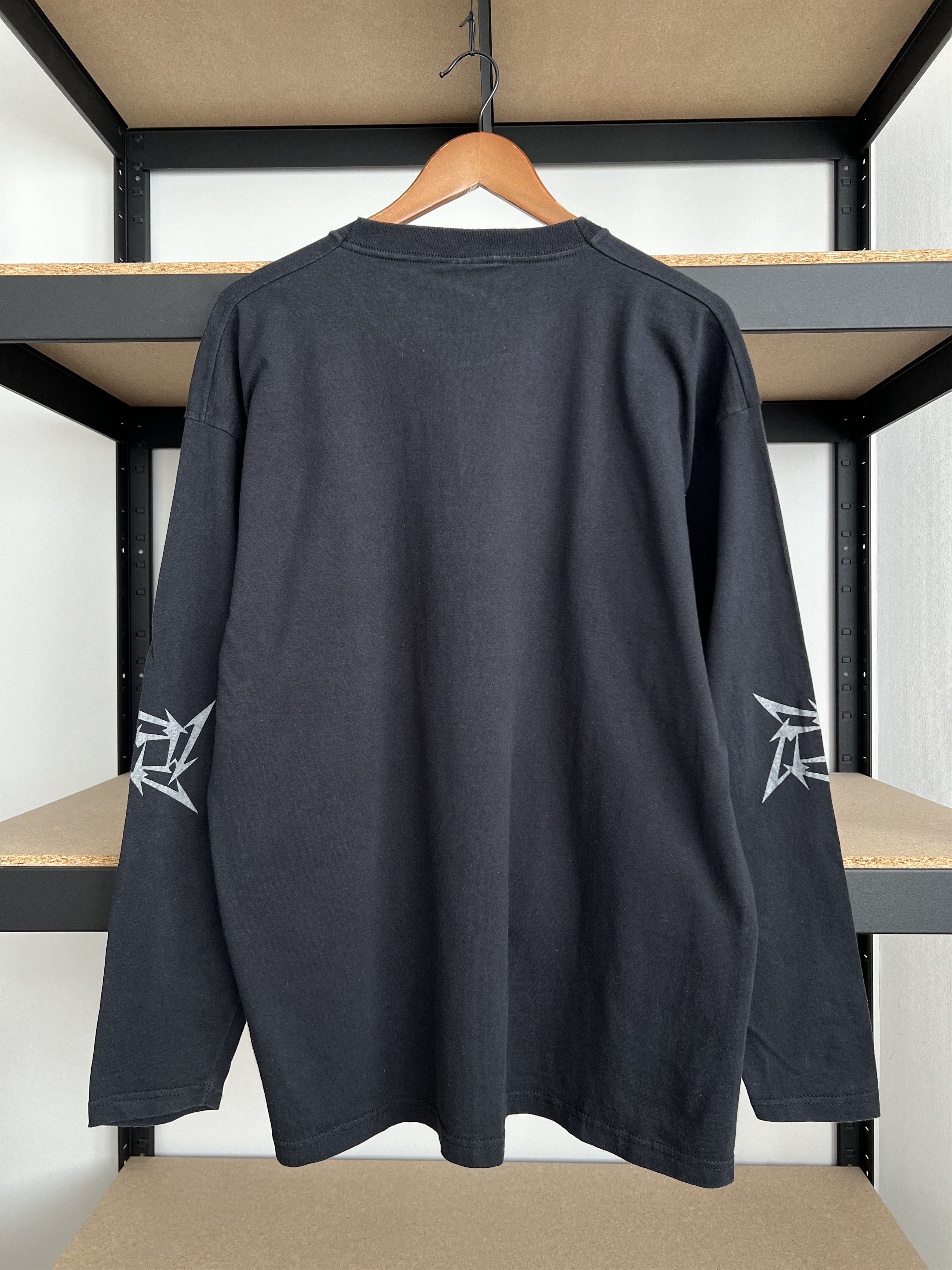 Band Tees Vintage 2000s Metallica Skull Rock Band Black Long Sleeve Size US XL / EU 56 / 4 - 2 Thumbnail