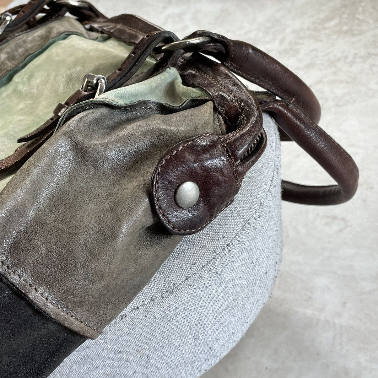 Japanese Brand × Other A.S.98 Airstep Patchwork Multicolor Leather Bag Size ONE SIZE - 12 Thumbnail