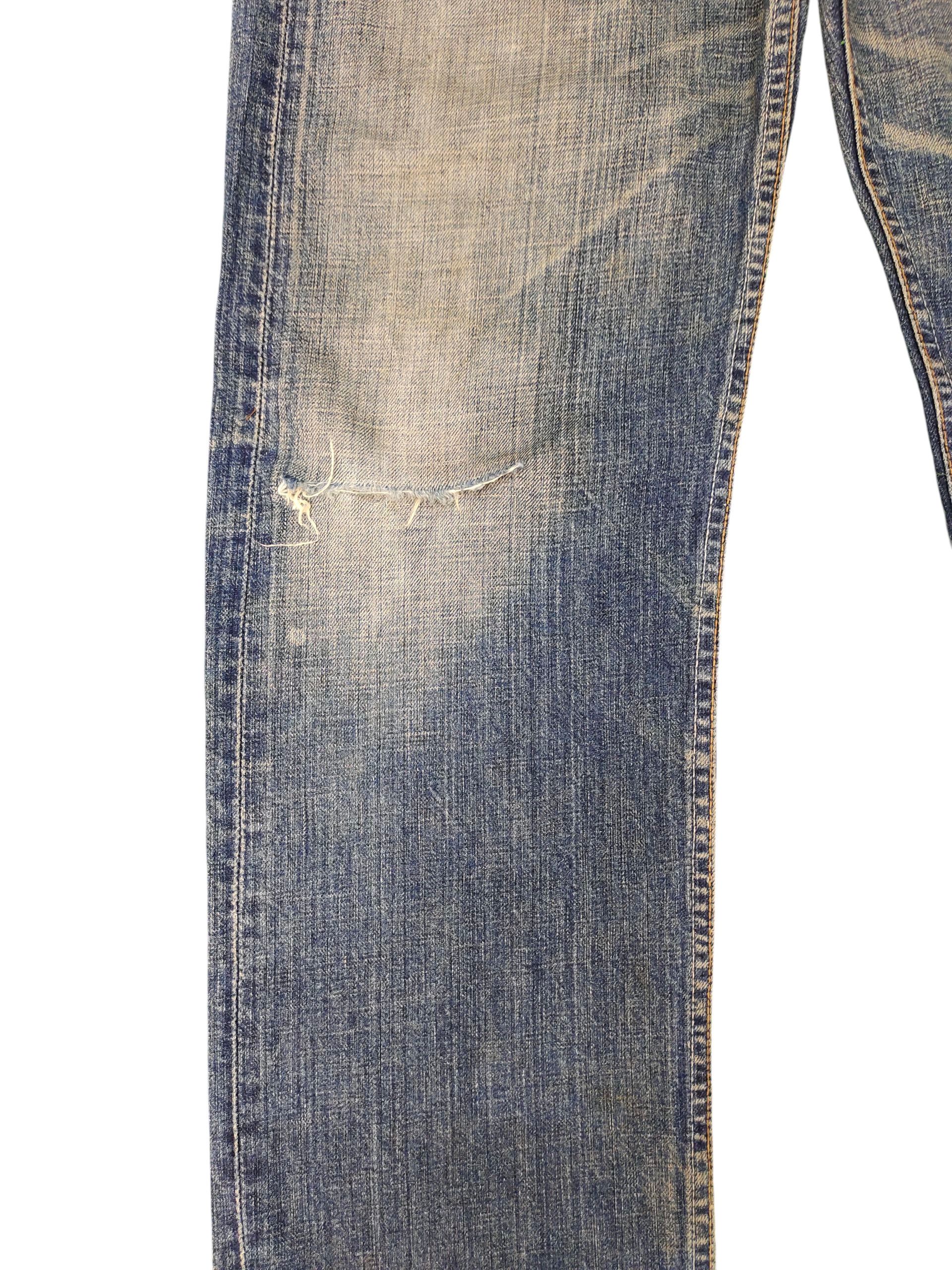 Levi's Vintage Levis 501 Clawmark Distress Faded Denim Jeans Size US 32 / EU 48 - 4 Thumbnail