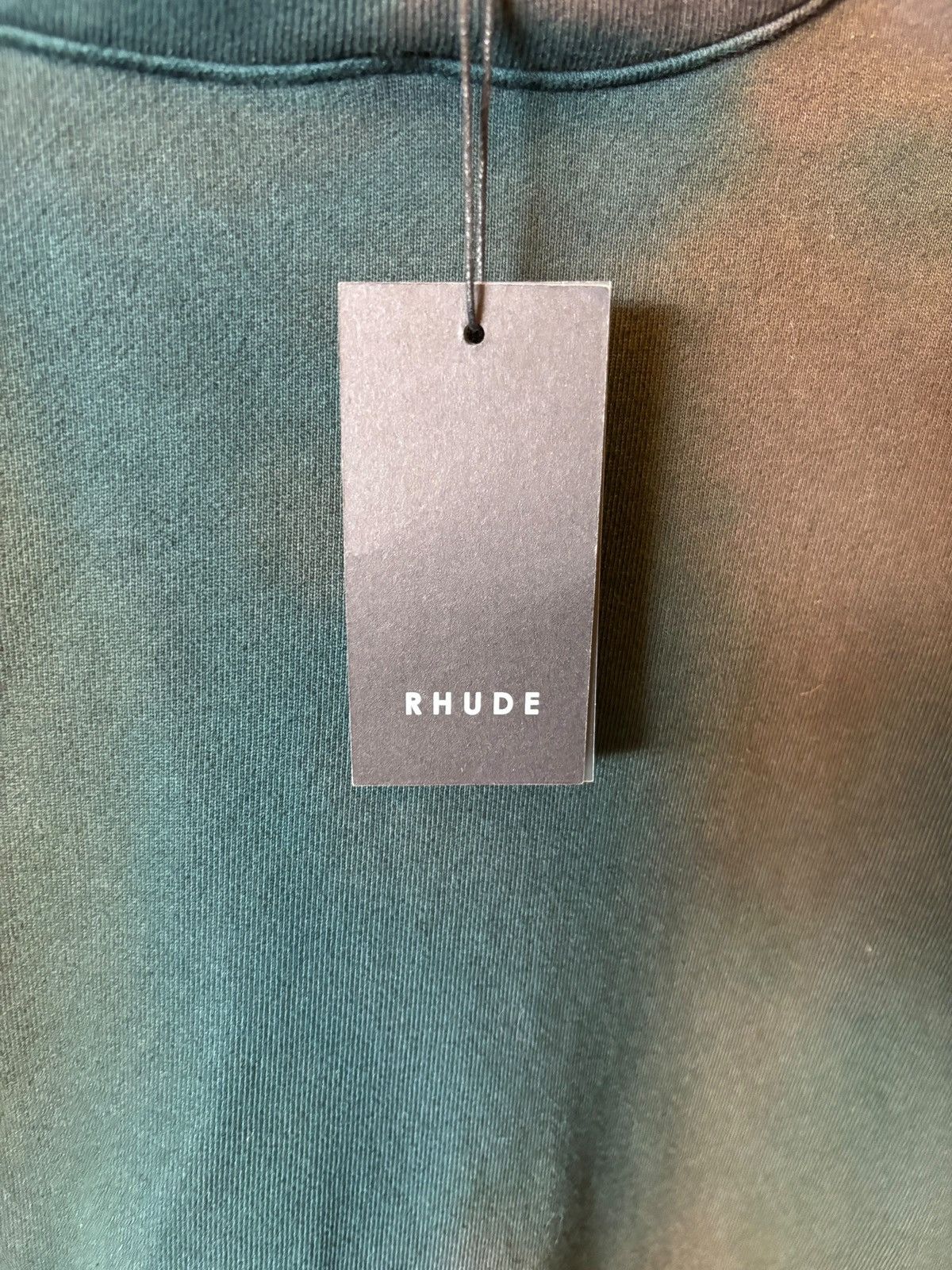 Rhude NWT *RARE* Rhude Oversized Green Tie-Dye Layered Hoodie Size US S / EU 44-46 / 1 - 2 Thumbnail