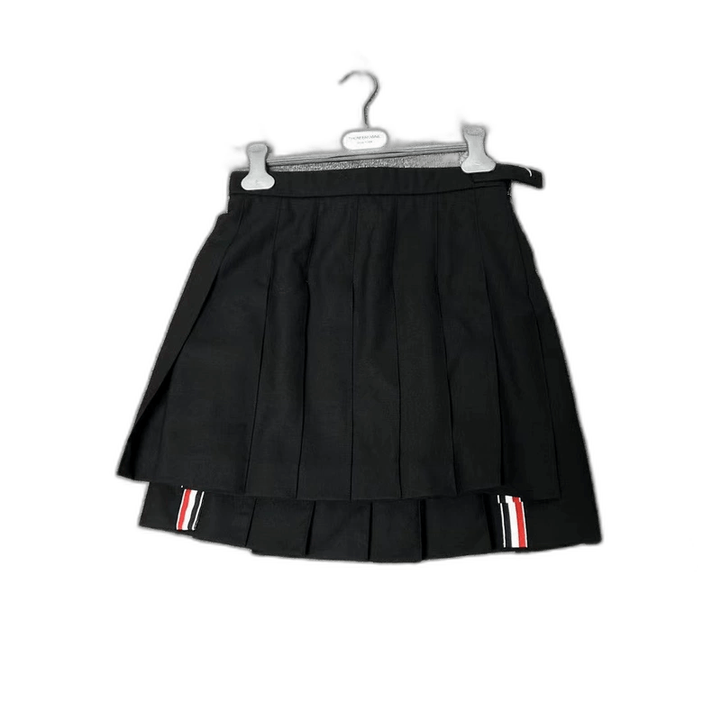 Thom Browne Thom Browne Black Wool Pleated Skirt Size 38" / US 16 / IT 52 - 1 Thumbnail