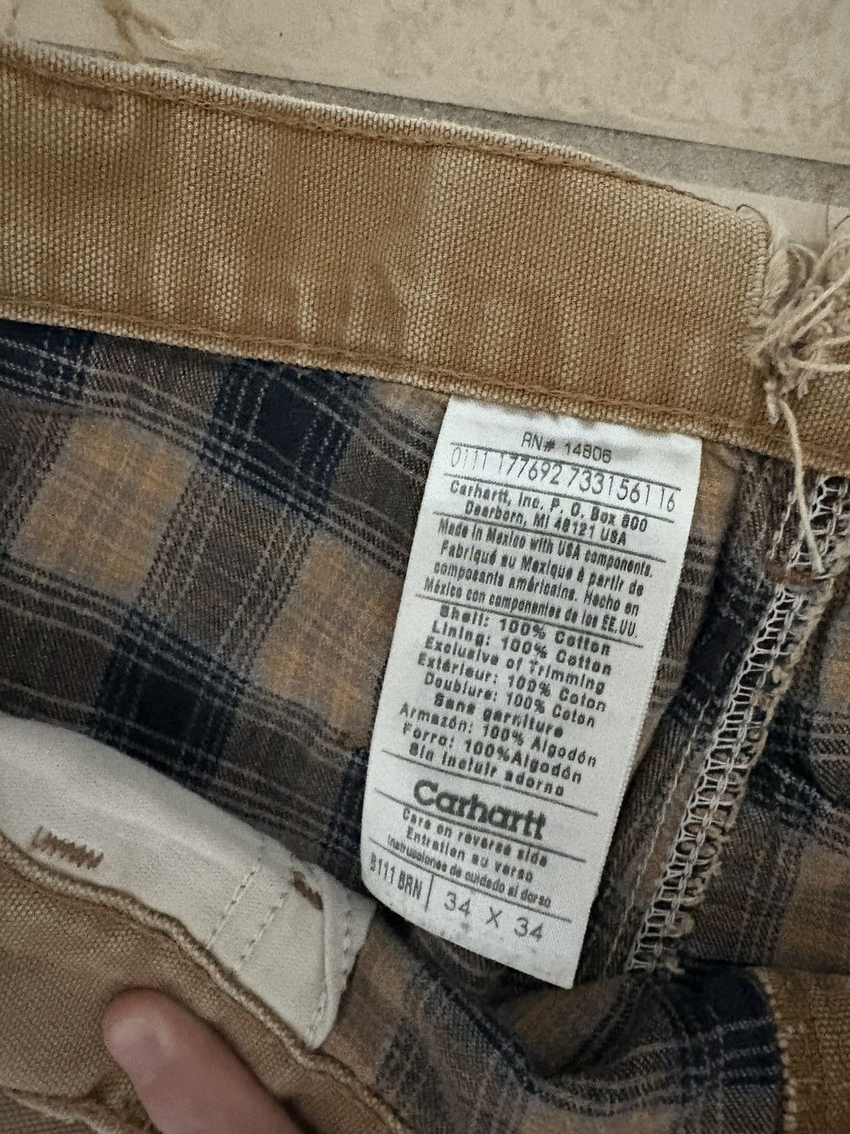 Carhartt CARHARTT PANTS FLANNEL LINED VINTAGE Size US 34 / EU 50 - 6 Thumbnail