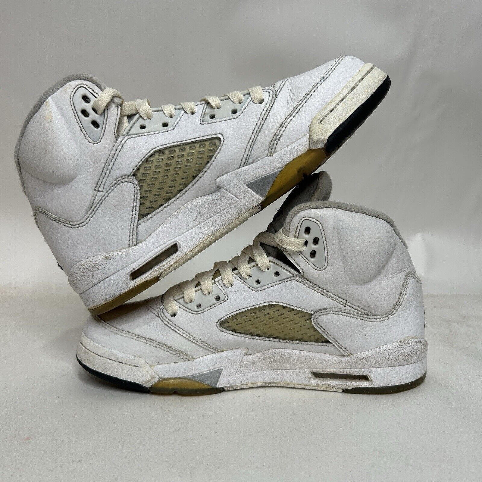 Jordan Brand Nike Shoes Air Jordan 5 Retro BG “White Metallic” 2024 Size US 7 / IT 37 - 3 Thumbnail