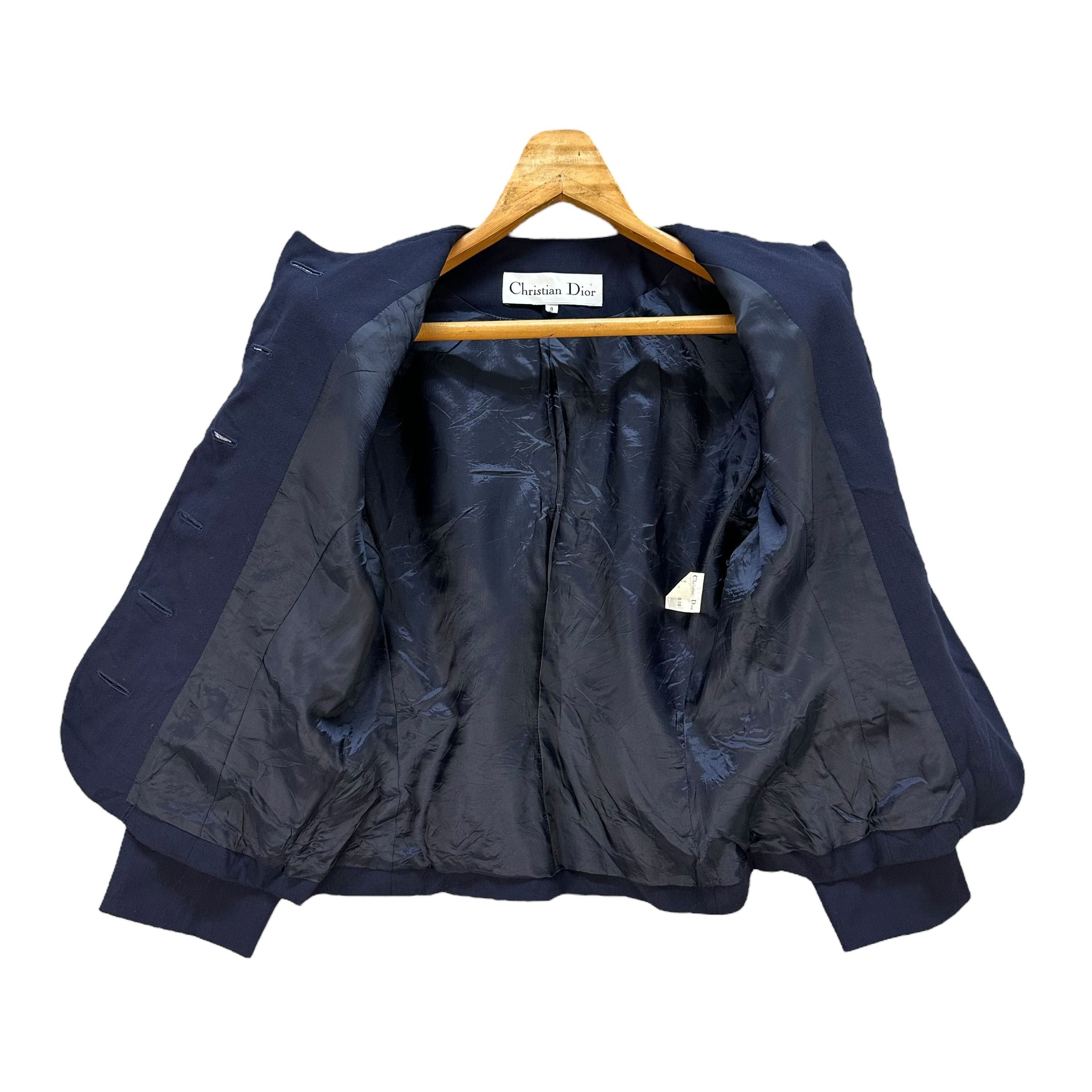 Christian Dior Monsieur CHRISTIAN DIOR Formal Jacket Wool Crop Jacket #A79-1908 Size S / US 4 / IT 40 - 6 Thumbnail