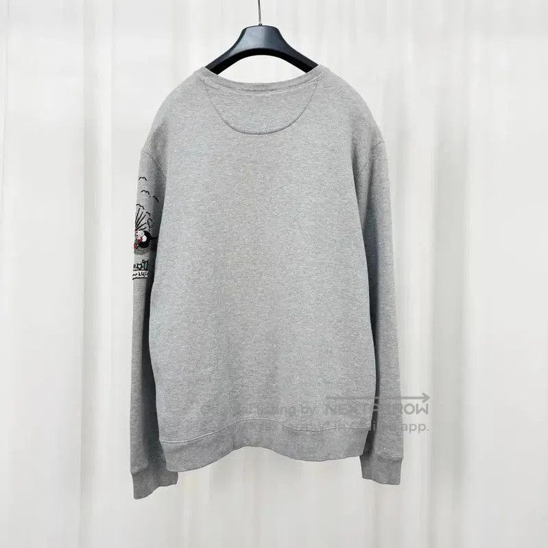 Valentino Valentino Gray Cotton Embroidered Long Sleeve Sweatshirt . Size US L / EU 52-54 / 3 - 2 Thumbnail