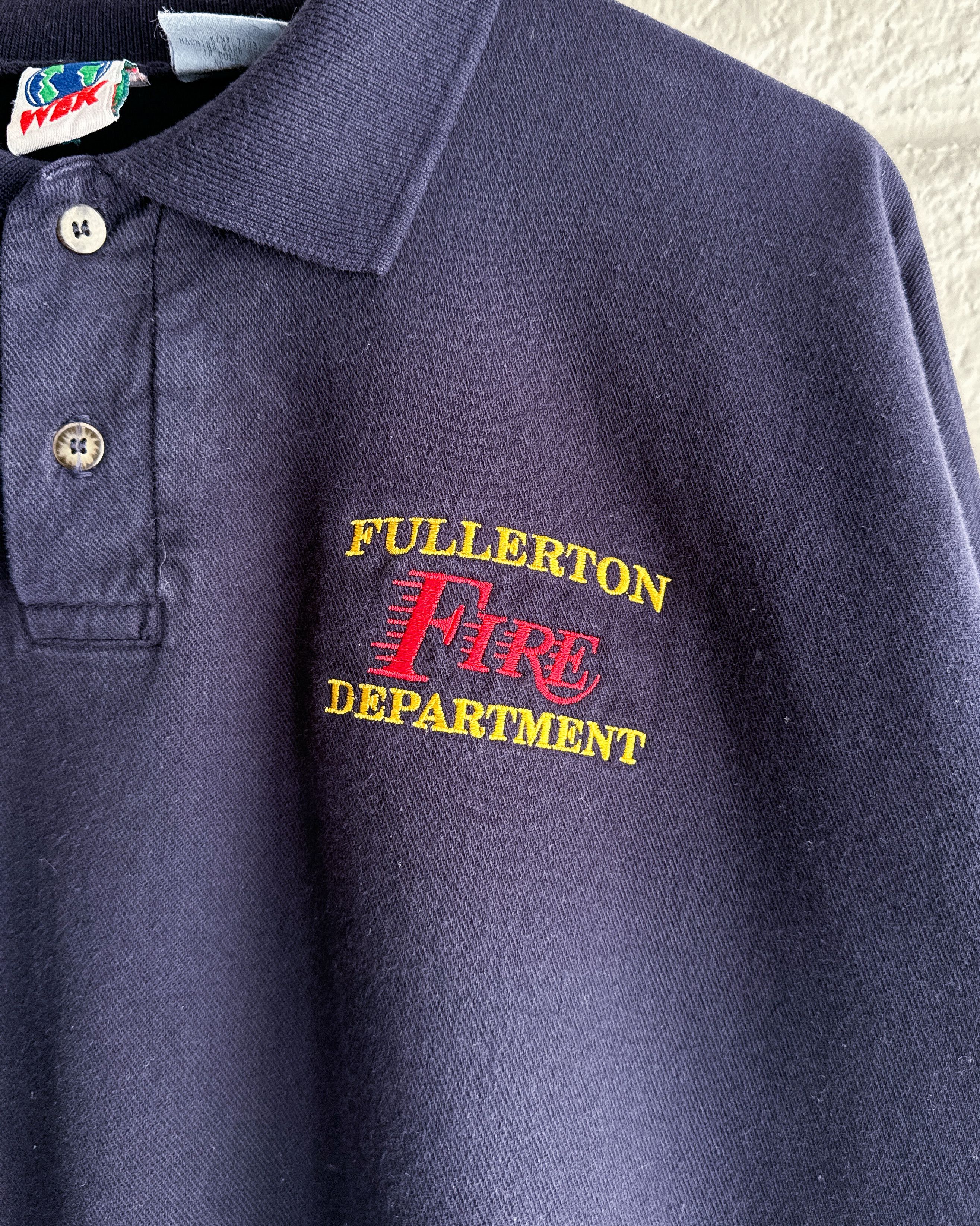 Vintage Vintage 90s Fullerton Fire Department Sweatshirt Navy 2XL Size US XXL / EU 58 / 5 - 2 Thumbnail