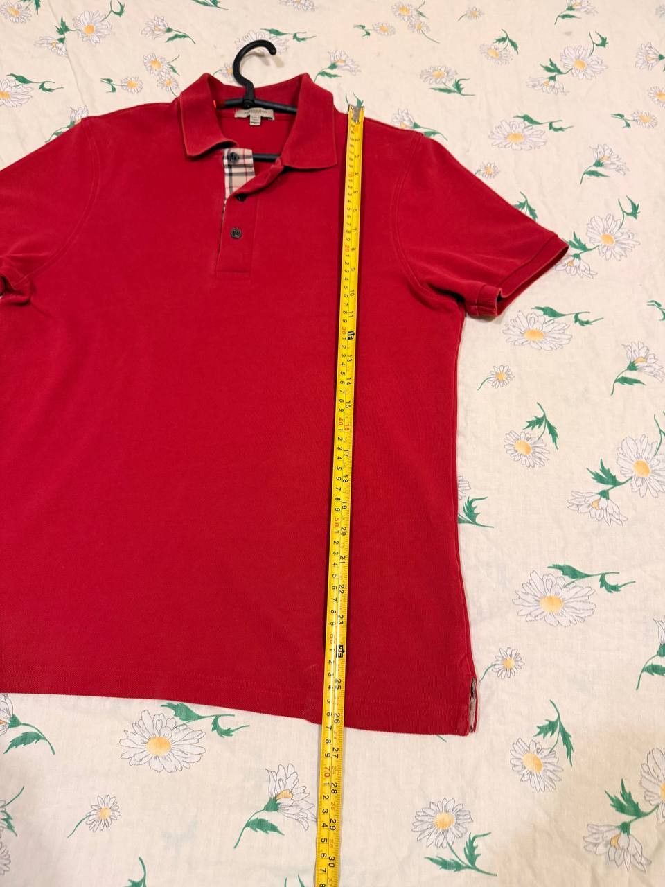 Burberry Burberry London Nova Check Slim Fit Red Polo Shirt Condition Size US M / EU 48-50 / 2 - 7 Thumbnail
