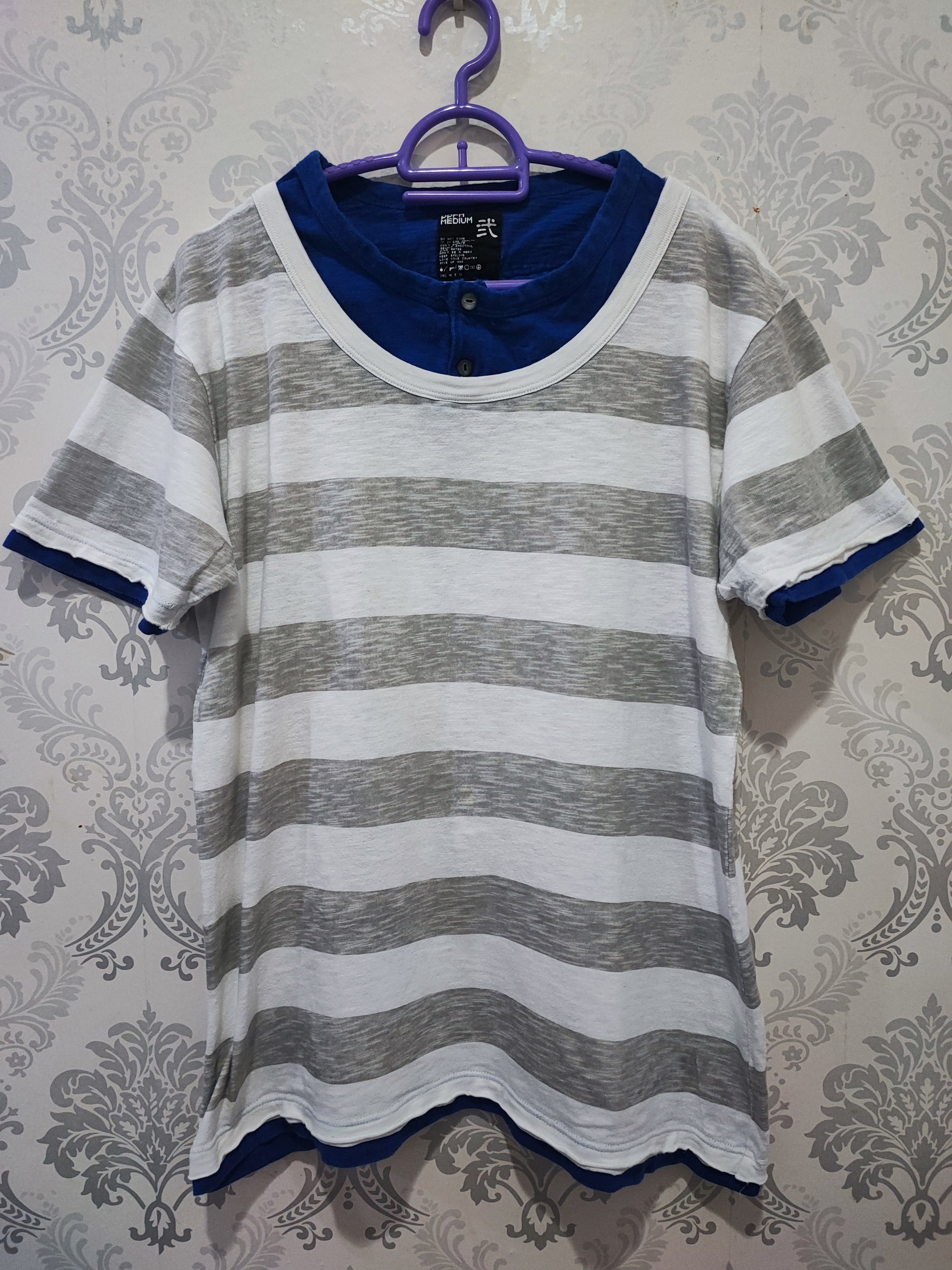 PPFM double layer Striped T-shirt