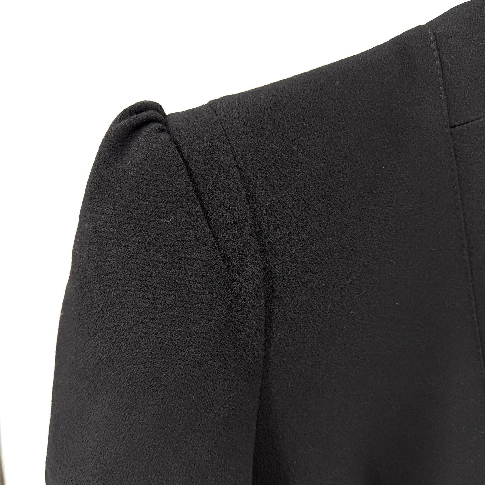Karen Millen Black Structured Bodice Pockets Tapered Leg Jumpsuit Size 30" / US 8 / IT 44 - 4 Thumbnail