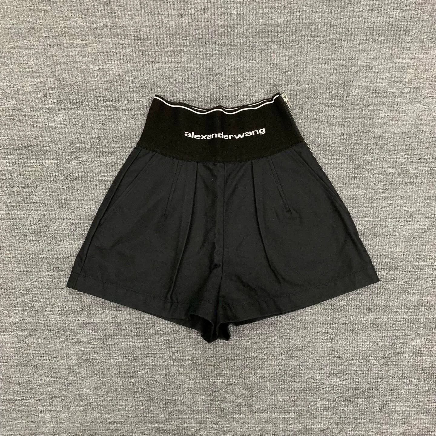 Alexander Wang Alexander Wang High-Waisted Logo Print Shorts Size 22" - 1 Thumbnail