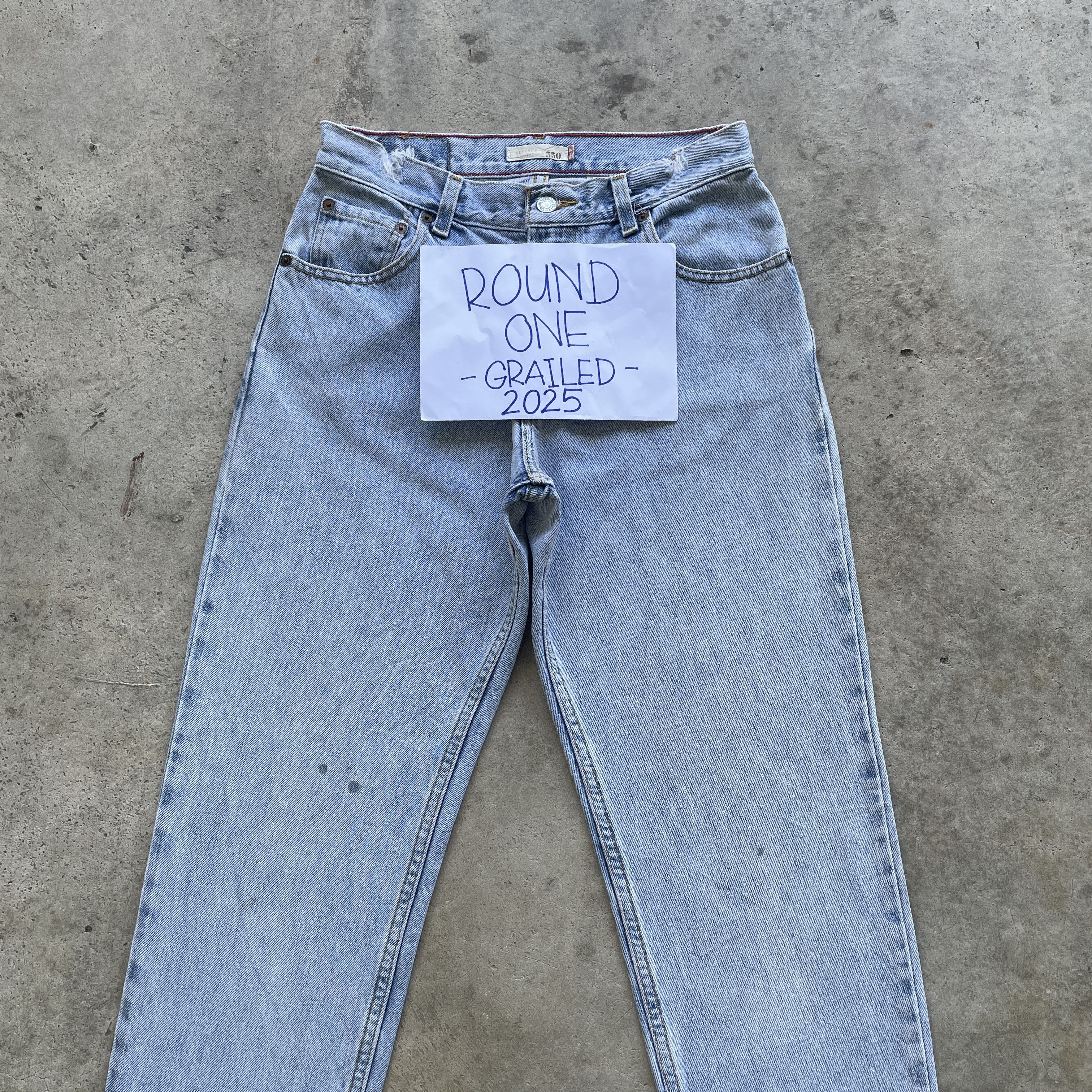 Levi's VINTAGE LEVI’S 550 DENIM FADED RELAXED JEANS PANTS W29 Size US 29 - 3 Thumbnail