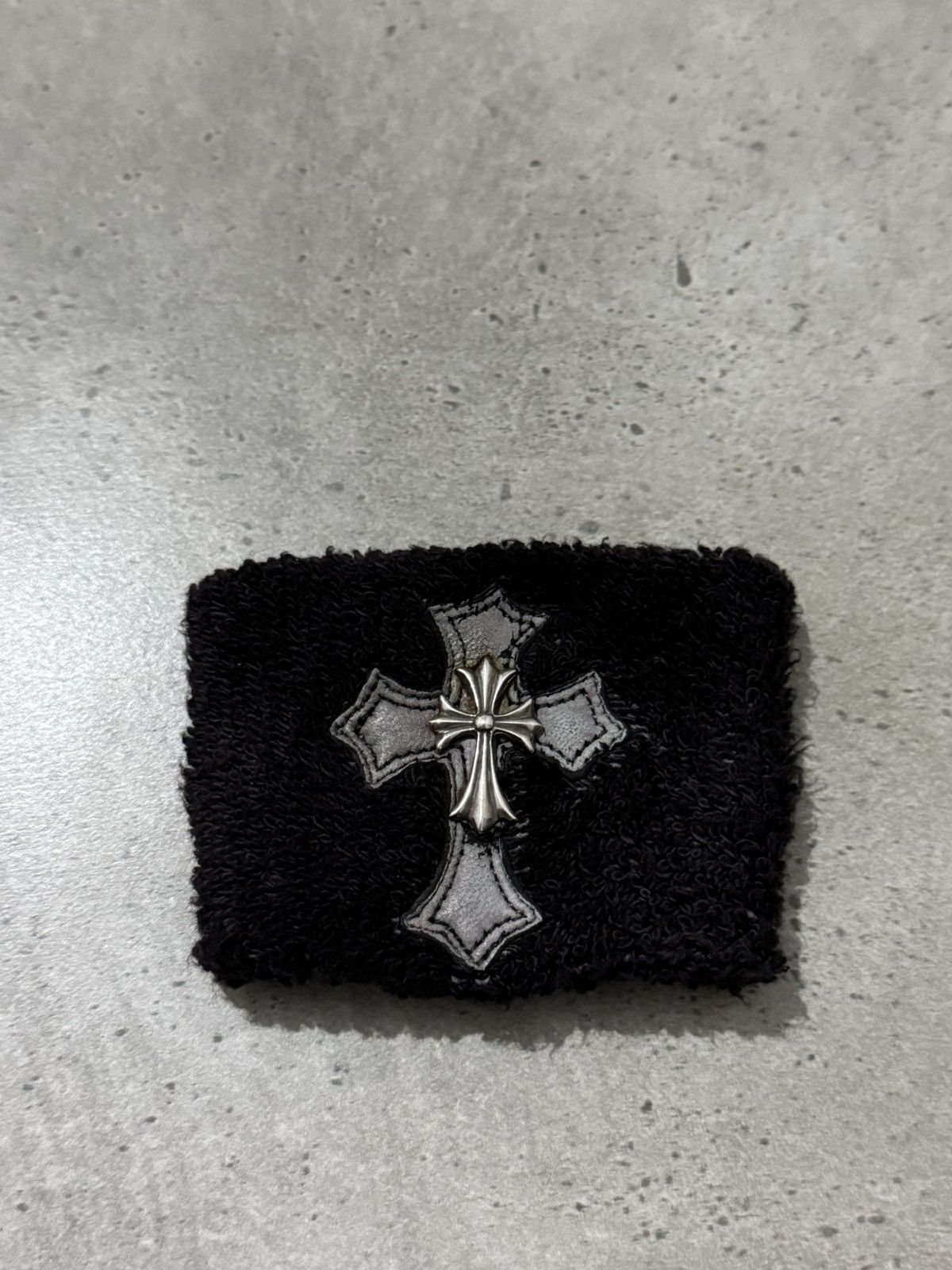 Chrome Hearts Chrome Hearts Cross Patch With Silver Cross Sweatband Size ONE SIZE - 1 Thumbnail