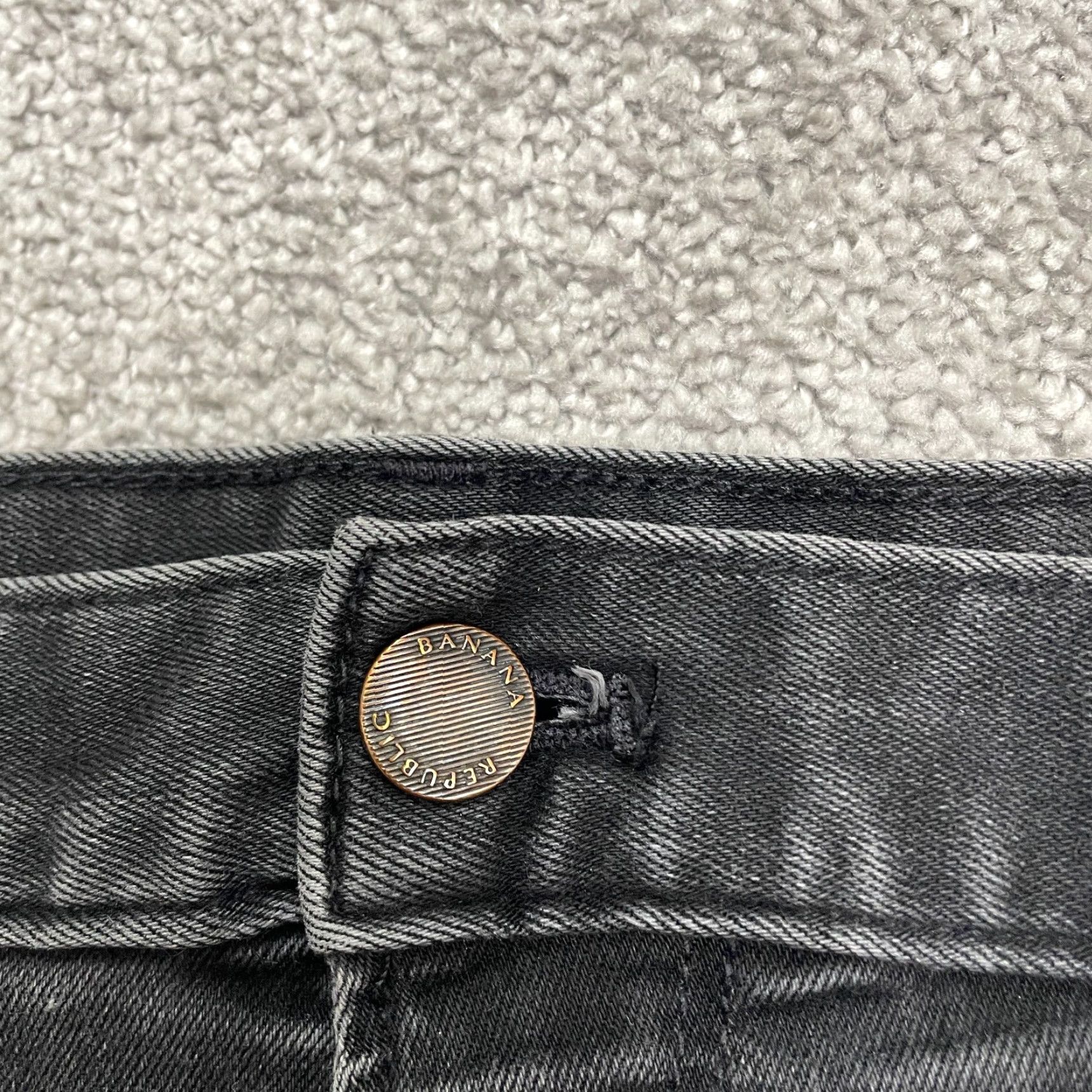 Banana Republic Banana Republic Traveler Slim Fit Denim Jeans Mens 35x30 Black Straight Casual Size US 35 - 3 Thumbnail
