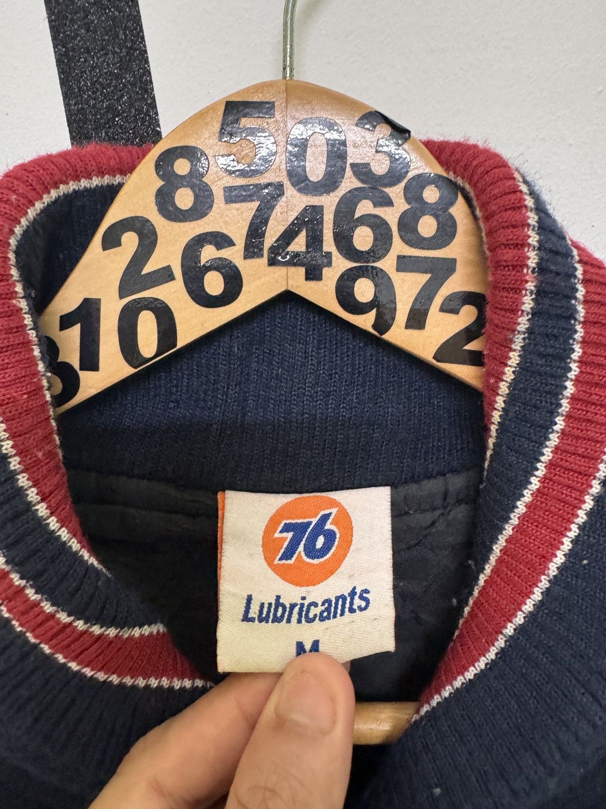 Japanese Brand Vintage 76 Lubricant Sistem Varsity Patches Leather Jackets Size US M / EU 48-50 / 2 - 9 Thumbnail