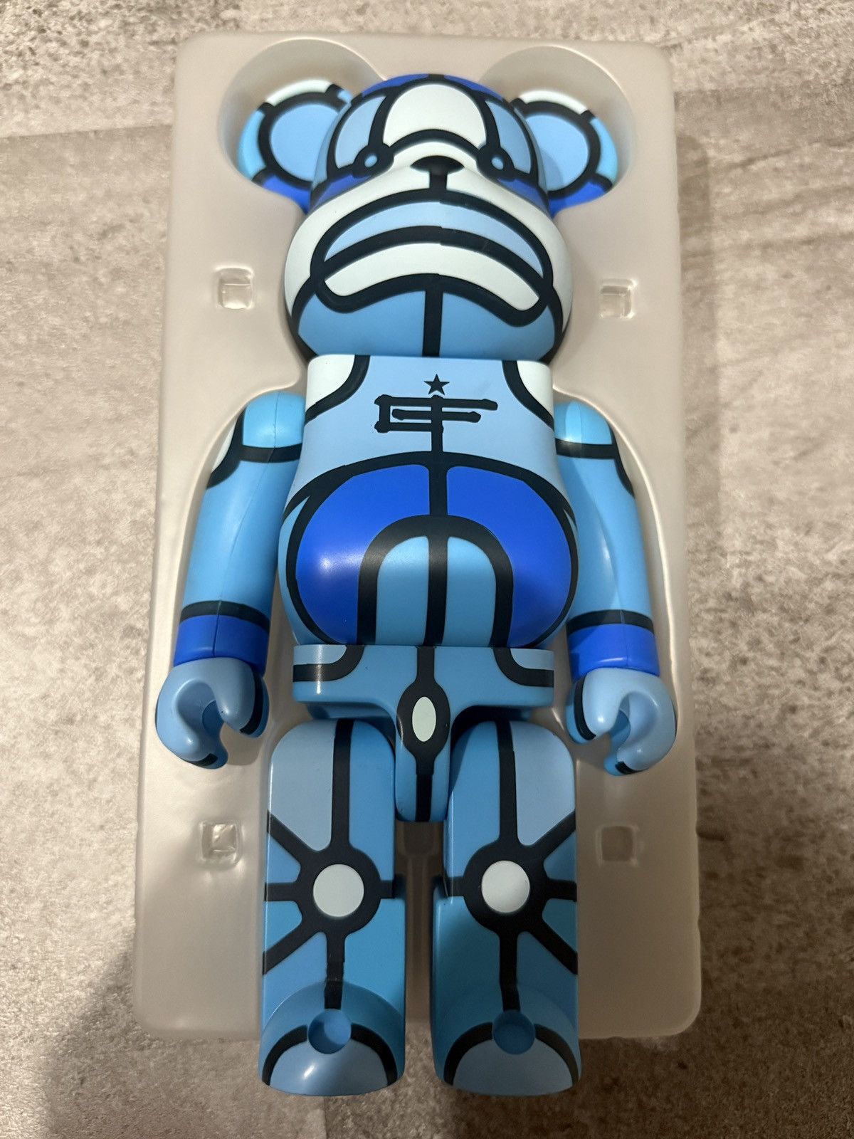 Medicom Toy MEDICOM XLARGE DAVID FLORES 400% BEARBRICK BLUE Size ONE SIZE - 3 Thumbnail