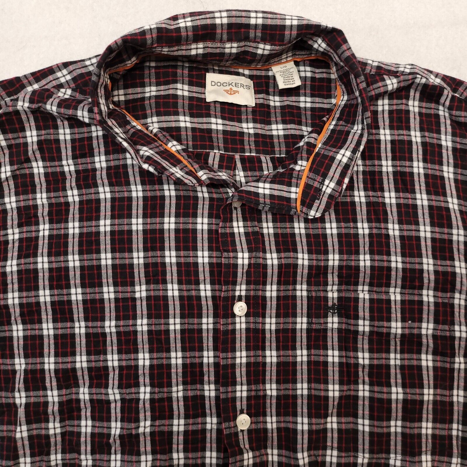 Dockers Dockers Tartan Flannel Shirt Mens Size Large L Black White Size US L / EU 52-54 / 3 - 1 Thumbnail