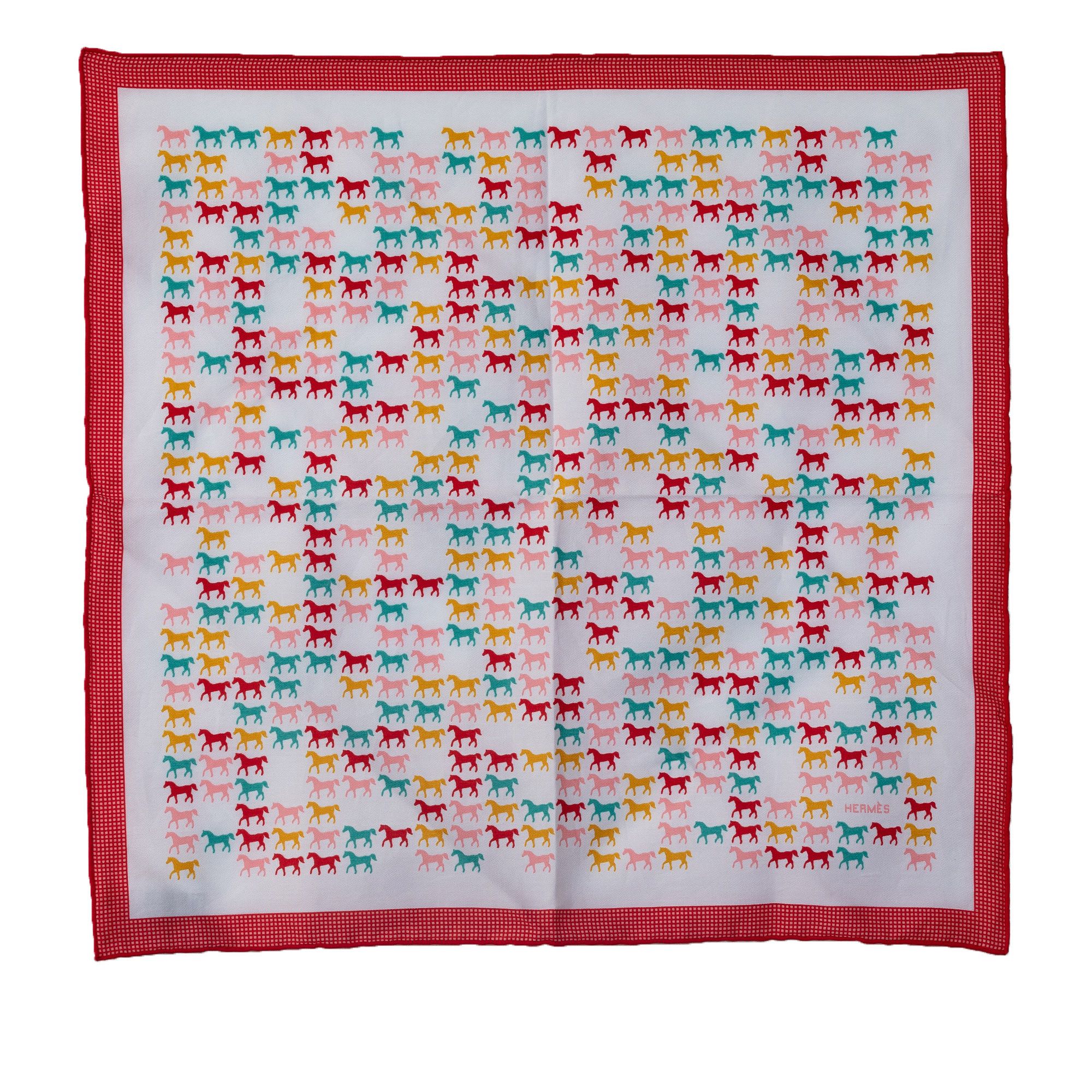 image of Hermes Odile St. Germain Cotton Scarf in White, Women's