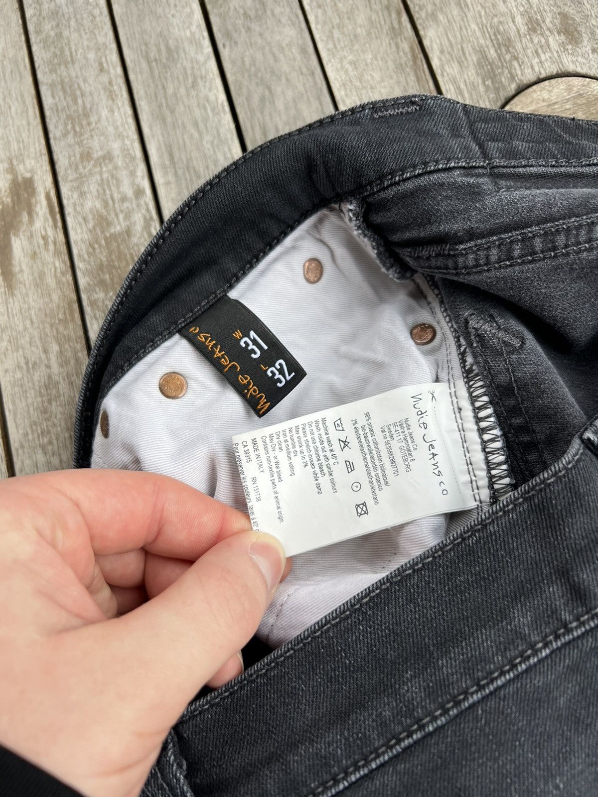Nudie Jeans Nudie Jeans Pipe Led Monolith Denim Size US 31 - 7 Thumbnail