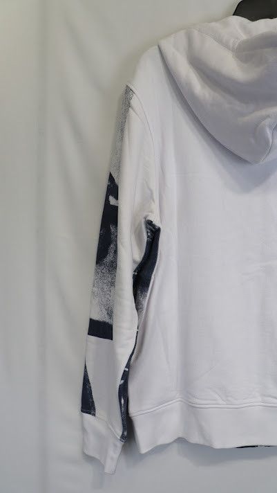 Alexander McQueen o1rshd1 ***Defect / Printed Hoodie in Navy and White Size US M / EU 48-50 / 2 - 11 Thumbnail