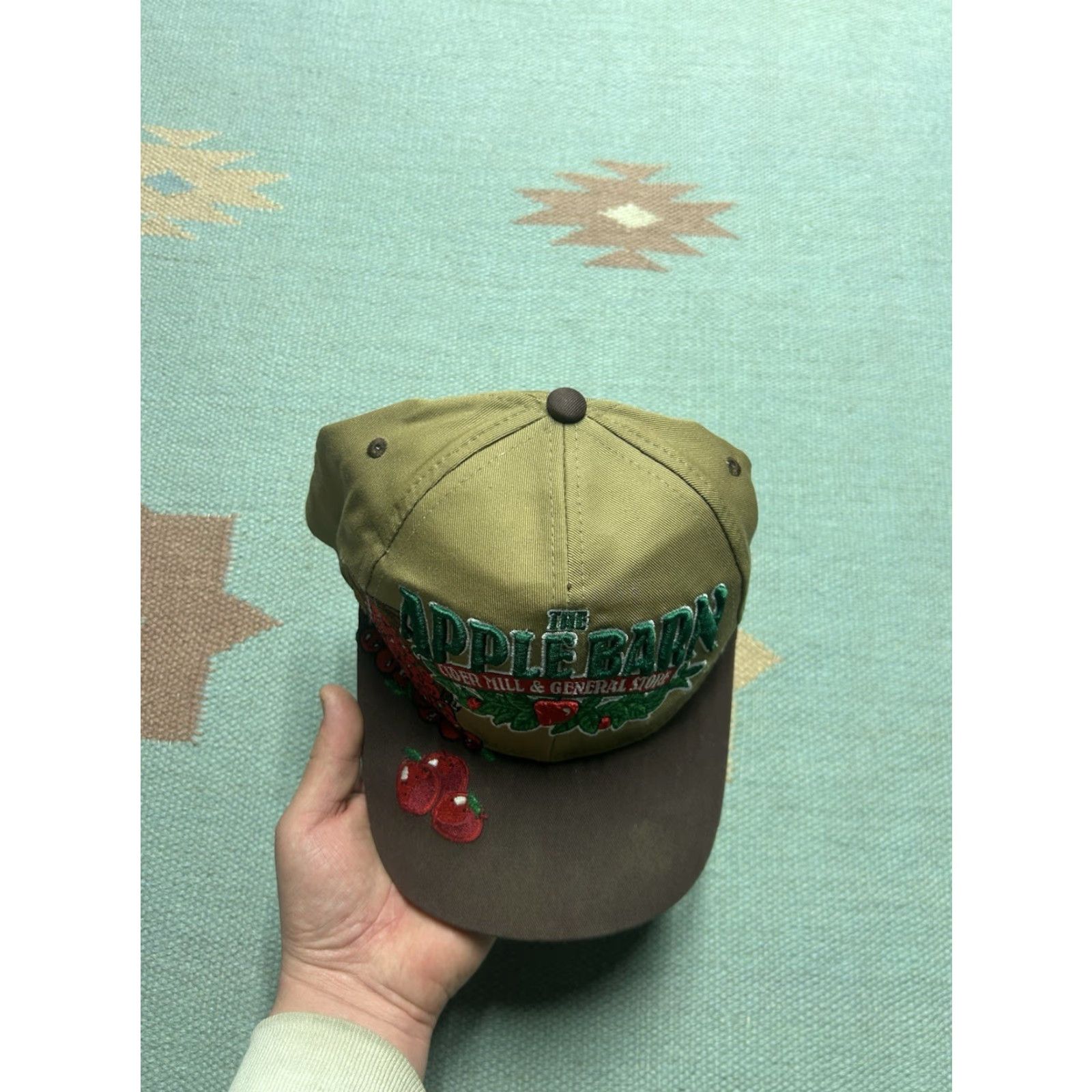 Apple VINTAGE Apple SnapBack Hat Cap Tennessee Brown Men Adjustable Brown Size ONE SIZE - 3 Thumbnail