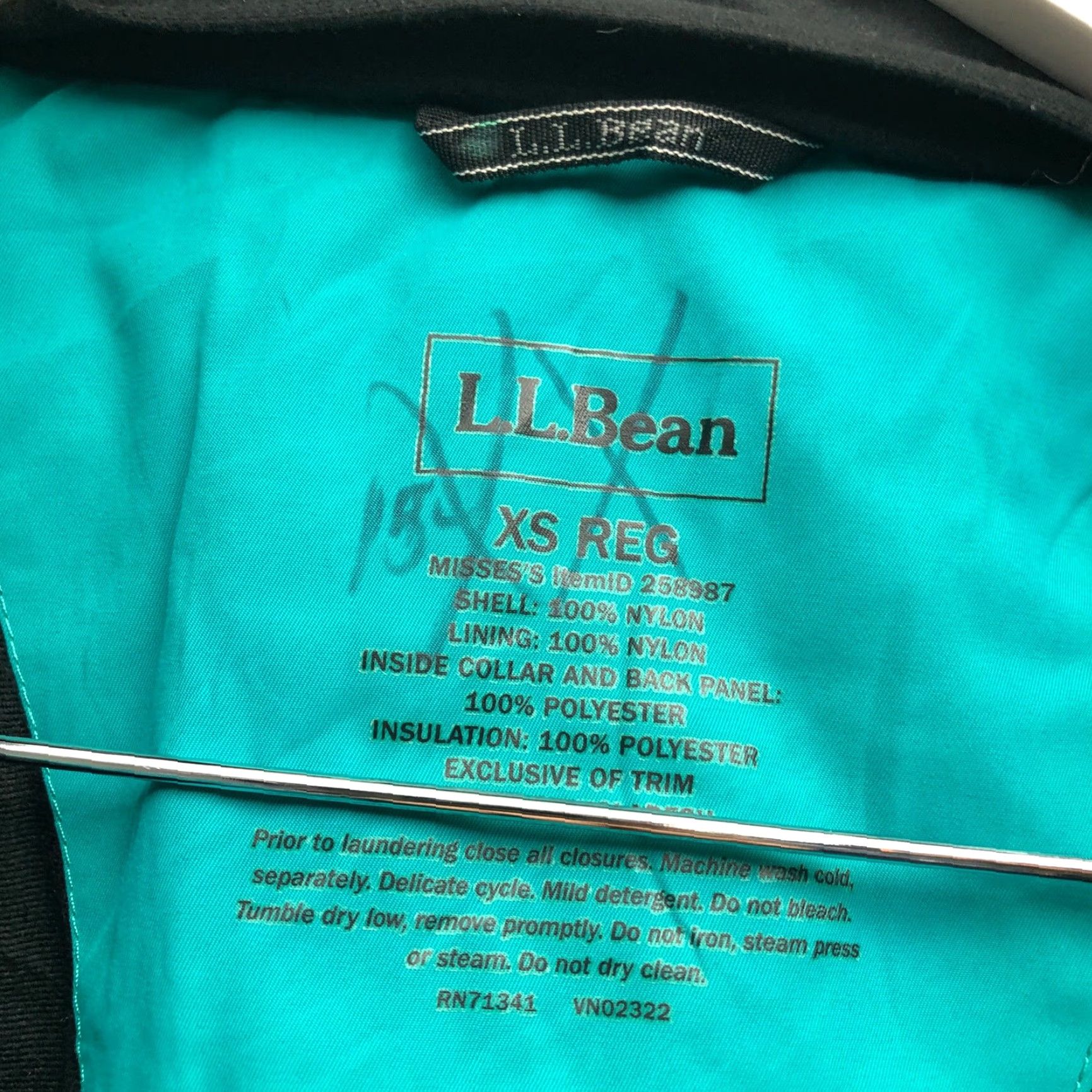 Vintage VINTAGE LL Bean Primaloft Snow Ski Jacket Hooded Womens XS Turquoise Green 258987 Size XS / US 0-2 / IT 36-38 - 3 Thumbnail