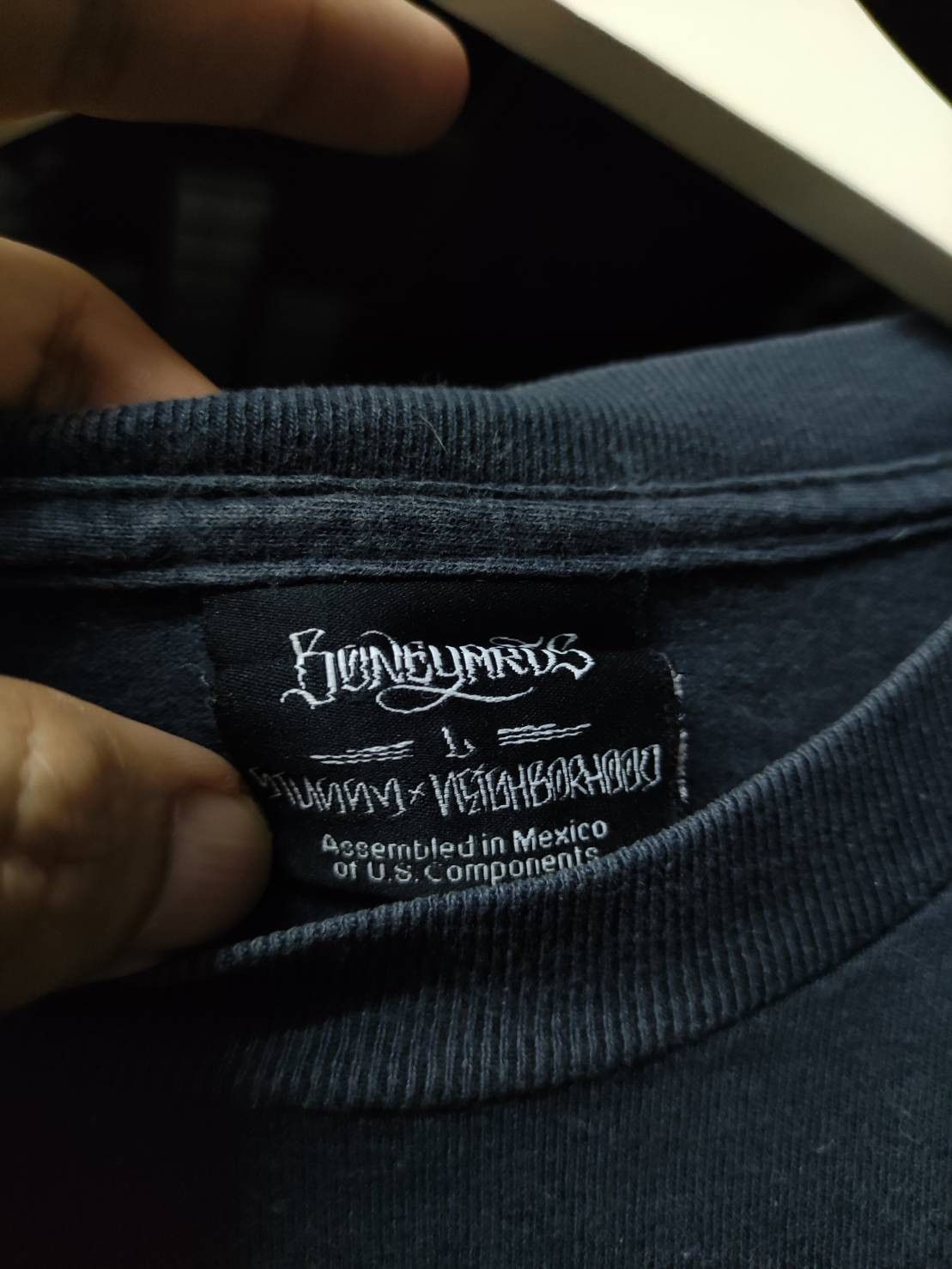 【NEIGHBORHOOD×stussy】BONEYARDS Shirt.SS Rare VTG STUSSY x NEIGHBORHOOD Boneyards No Quarter T Shirt