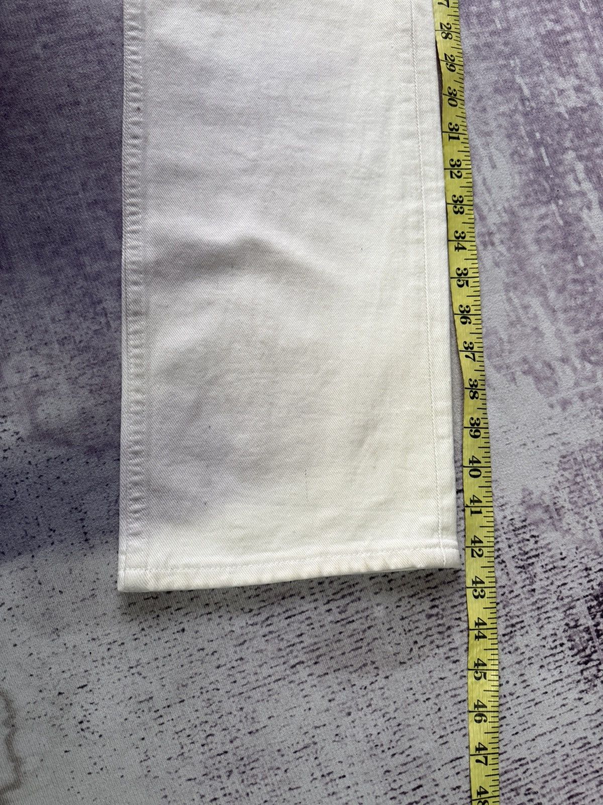 Helmut Lang 1998 Helmut Lang White Denim on Kanye Style Size US 29 - 16 Thumbnail