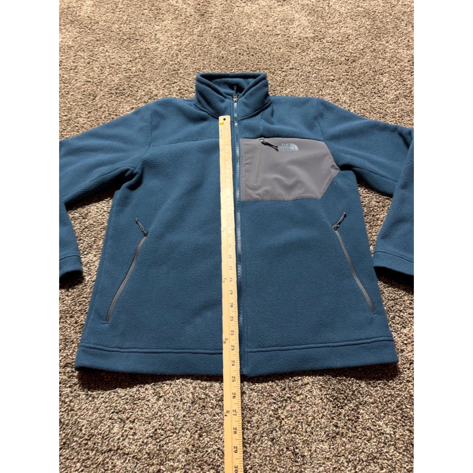 The North Face The North Face Mens Jacket Fleece Blue Large Full Zip Distressed Goats Size US L / EU 52-54 / 3 - 7 Thumbnail
