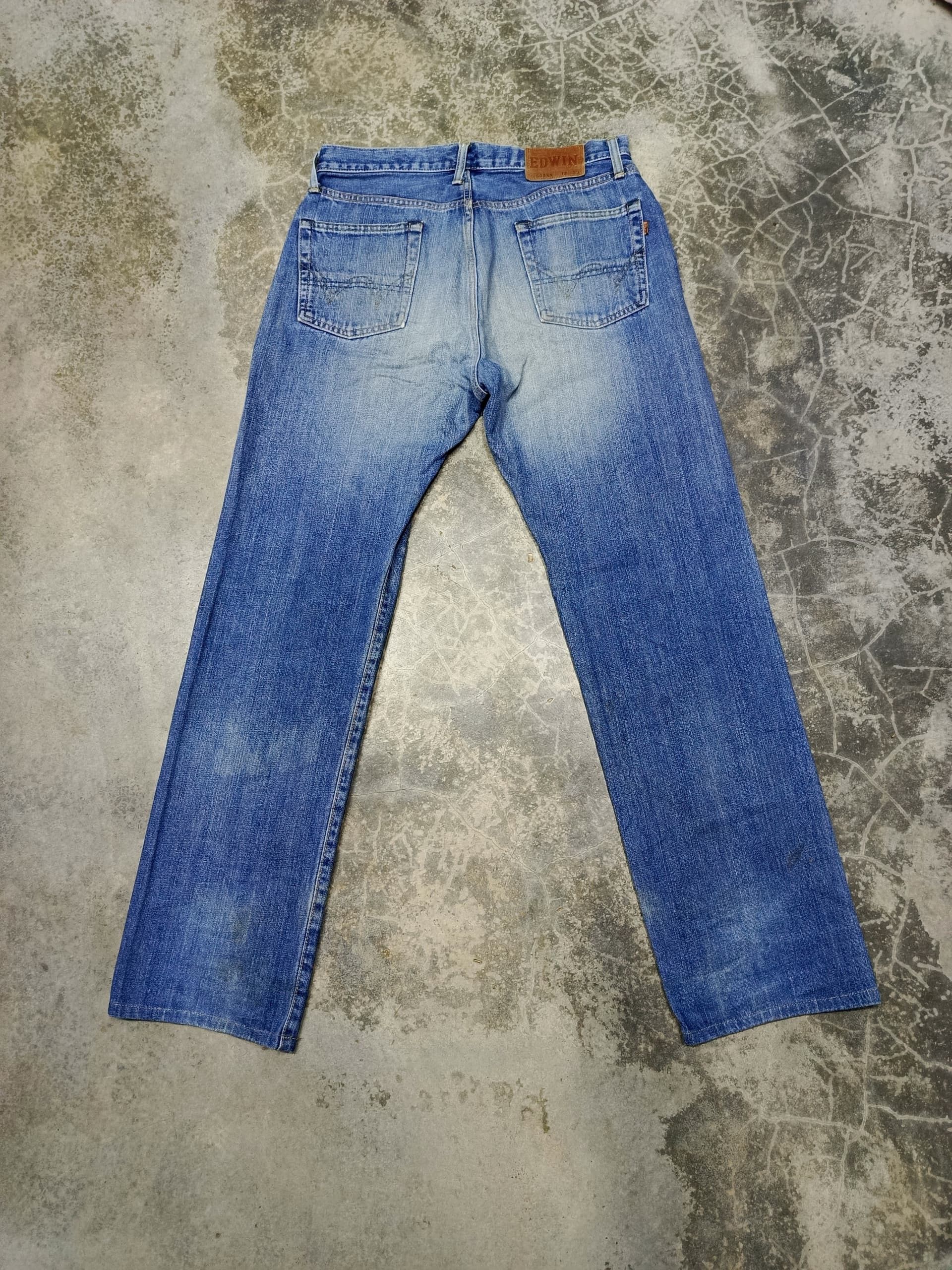 Tornado Mart Vintage edwin distressed 505XX selvedge jeans Size US 32 / EU 48 - 8 Thumbnail