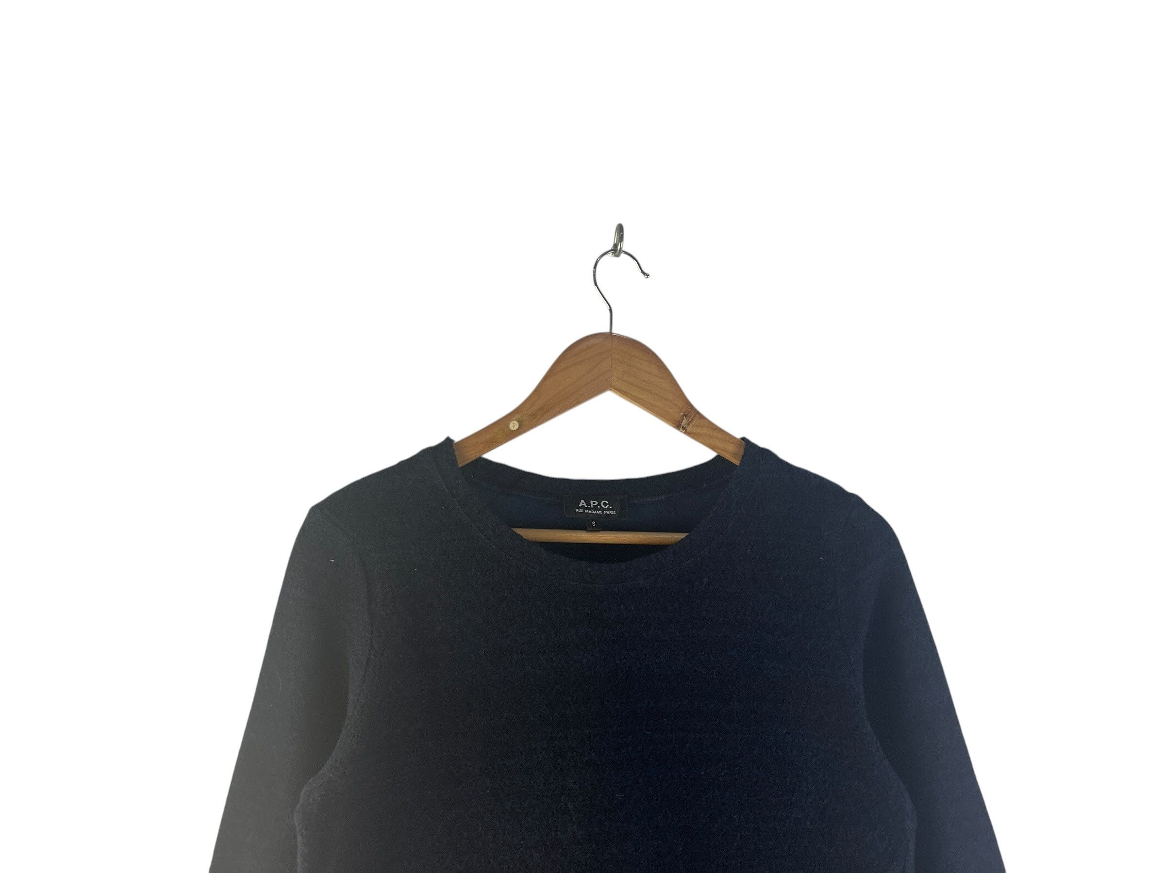 A.P.C. A.P.C. Navy Cotton Wool Crewneck Sweater Made in Japan Size US S / EU 44-46 / 1 - 8 Thumbnail