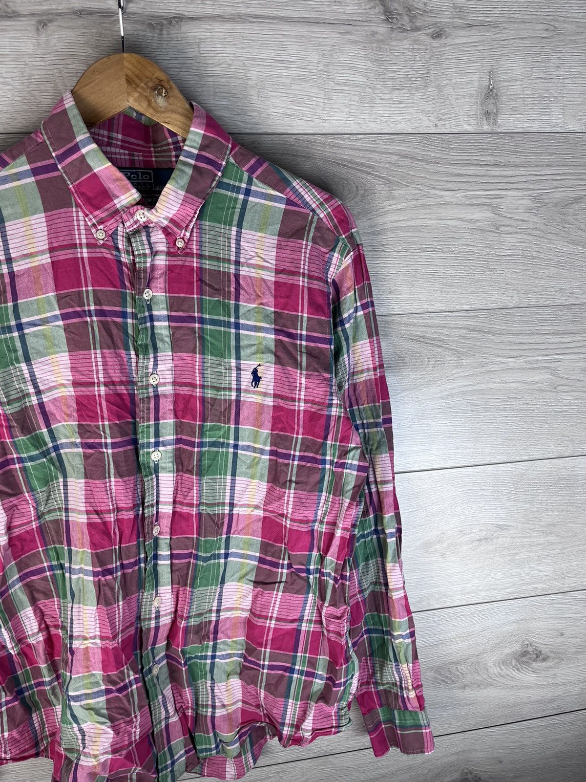 Polo Ralph Lauren Vintage Men's button-down shirt Polo Ralph Lauren size L Size US L / EU 52-54 / 3 - 3 Thumbnail