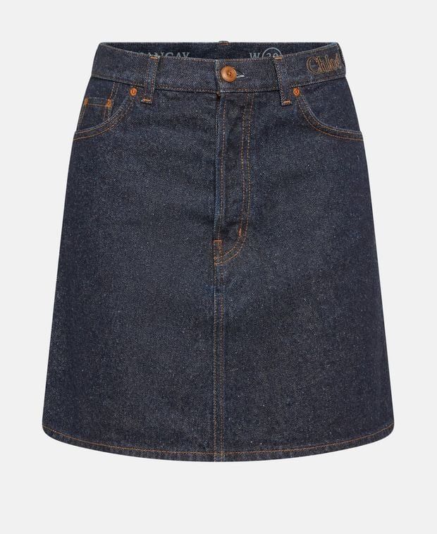 Denim Skirt in Blue, Women's (Size 24)