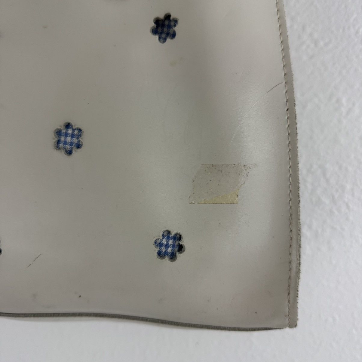 Vintage Vintage 90s White Ivory Leather Floral Cutout Italian Purse Size ONE SIZE - 4 Thumbnail