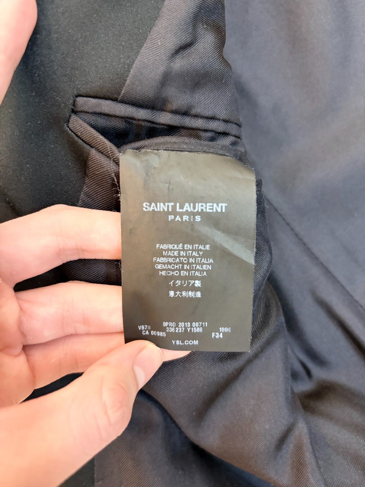 Saint Laurent Paris Saint Laurent Fall/Winter 2013 Tailcoat Size US M / EU 48-50 / 2 - 4 Thumbnail