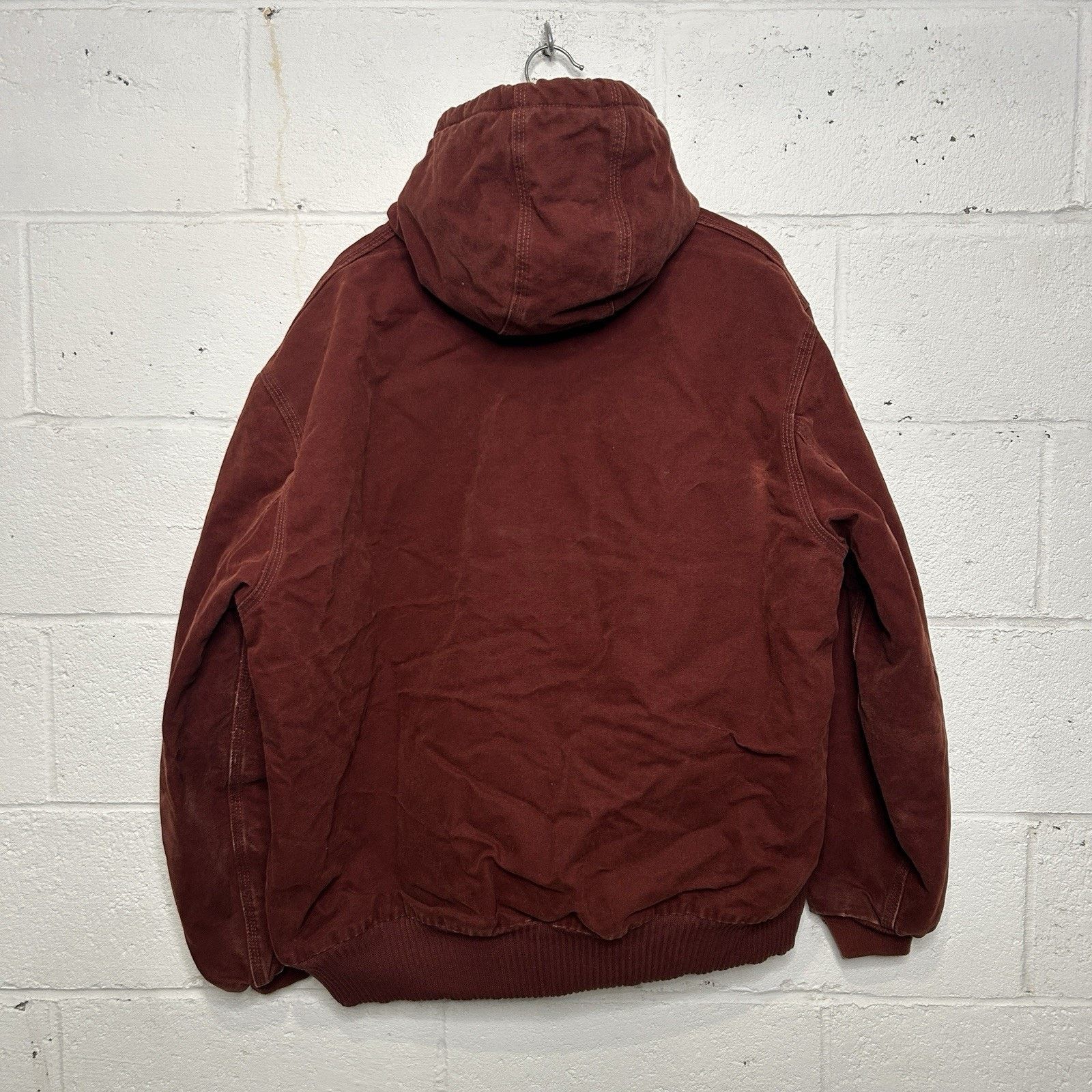 Carhartt Vintage Carhartt Quilted Hooded Active Jacket “Clay Red” Size US XL / EU 56 / 4 - 2 Thumbnail