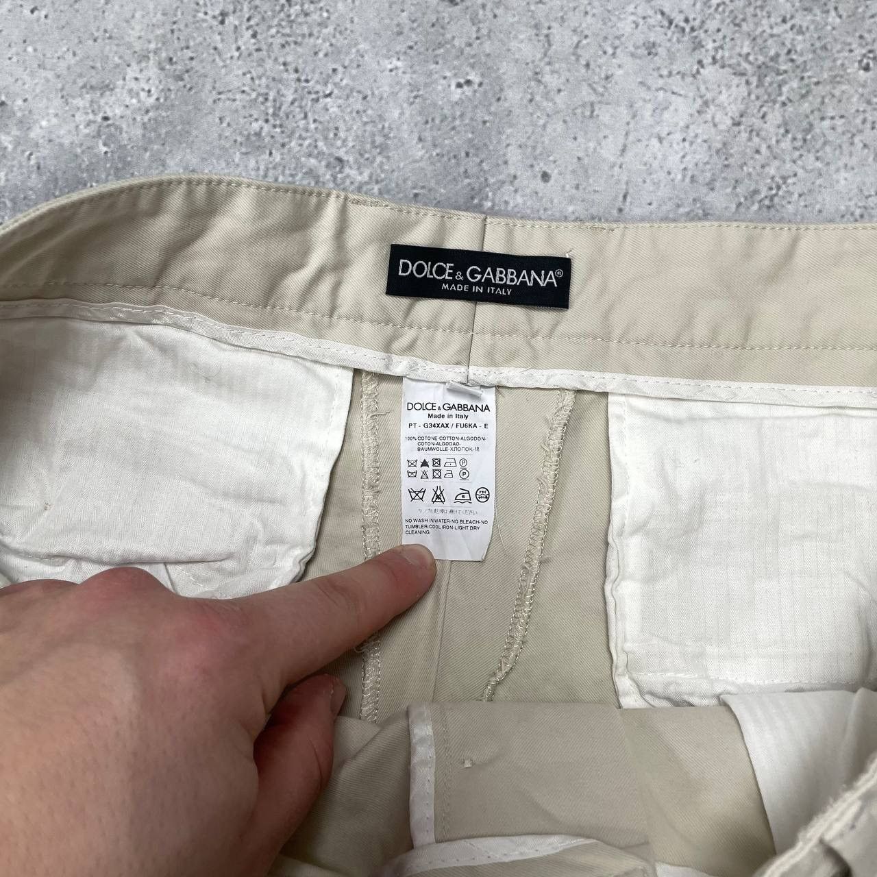 Dolce & Gabbana Dolce & Gabbana Chino Regular Fit Pants Beige Size EUR 46 Size US 32 / EU 48 - 12 Thumbnail