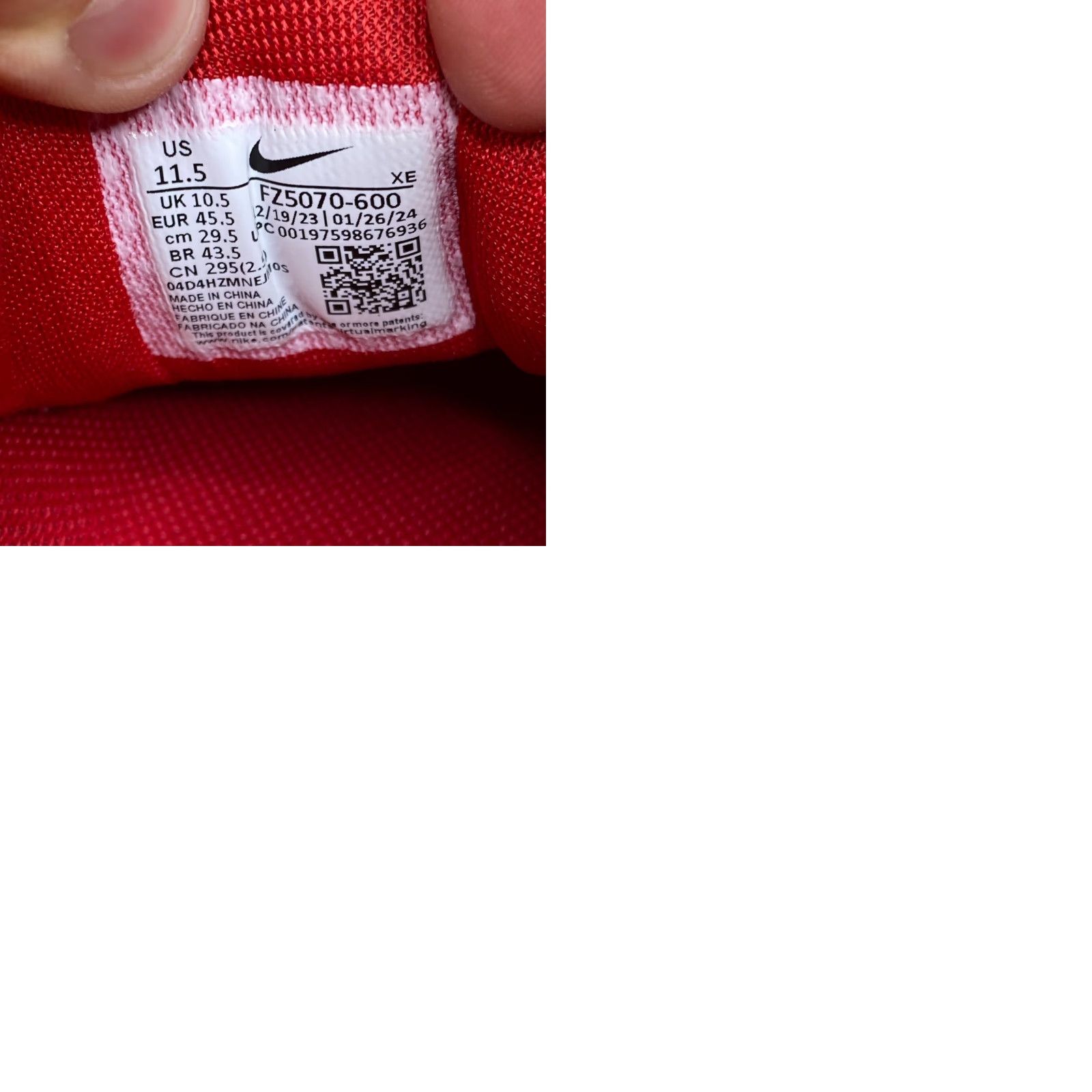 Nike Nike Air Zoom Pegasus 41 Mens 11.5 San Francisco 49ers Red NFL Football Shoe NEW Size US 11 / EU 44 - 9 Thumbnail
