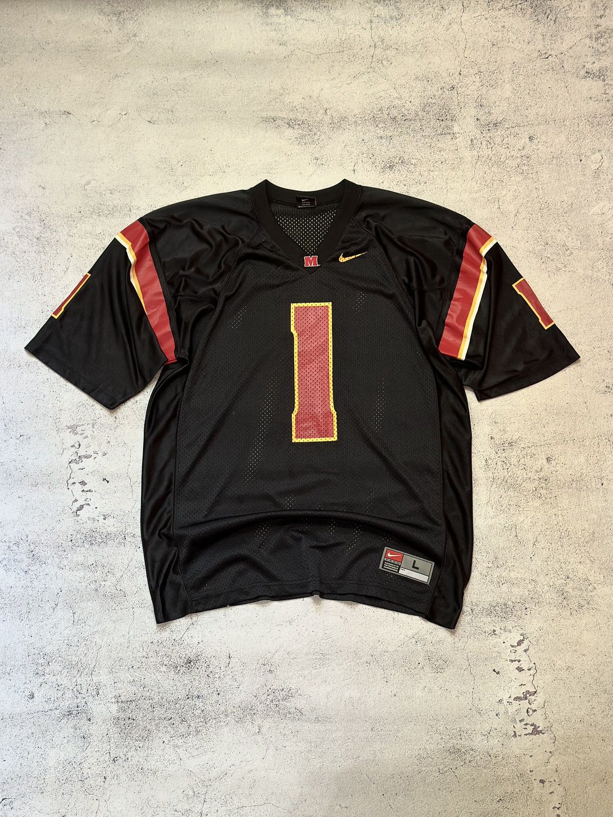 Nike Vintage Nike Maryland Terrapins Black NCAA Football Jersey Size US L / EU 52-54 / 3 - 1 Thumbnail