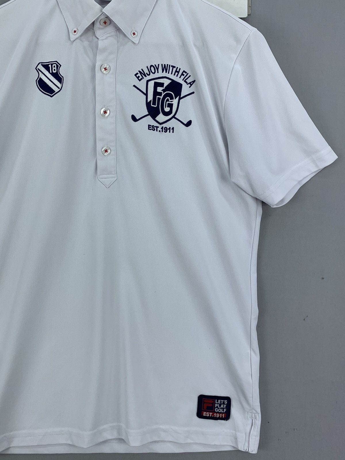 Fila Fila Golf White Polo Shirt Size US M / EU 48-50 / 2 - 7 Thumbnail