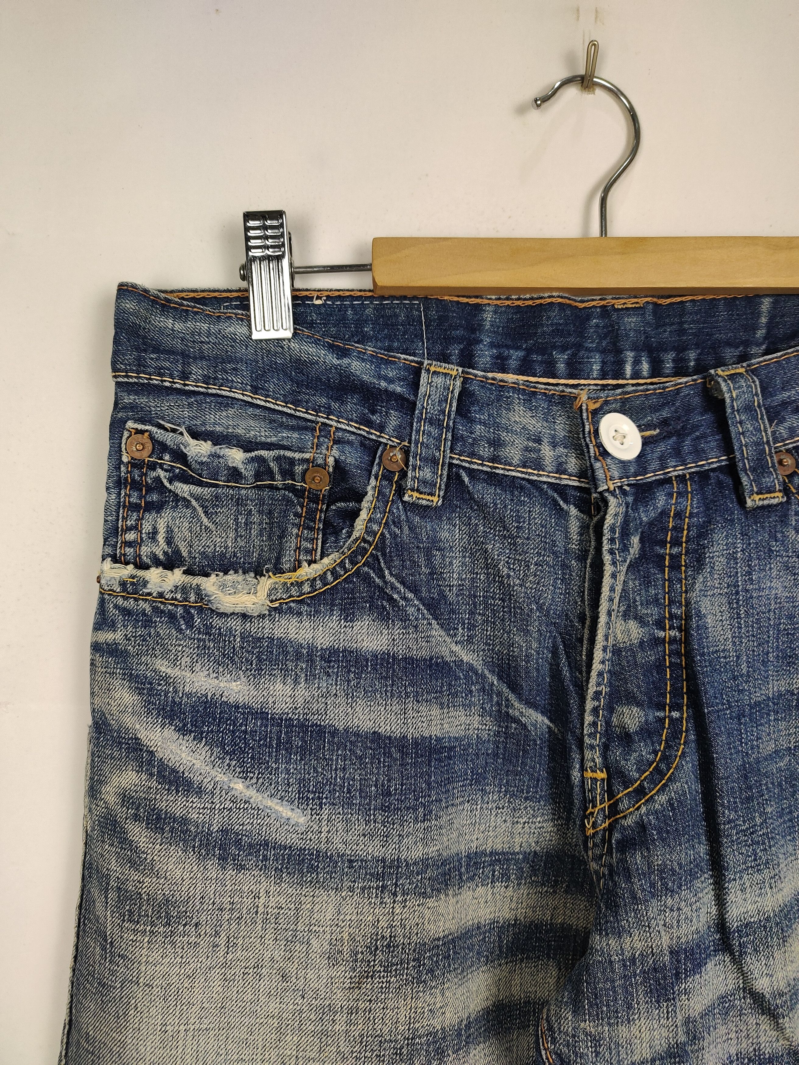 Levi's Vintage Levi's Distressed Denim Pant Size US 30 / EU 46 - 3 Thumbnail