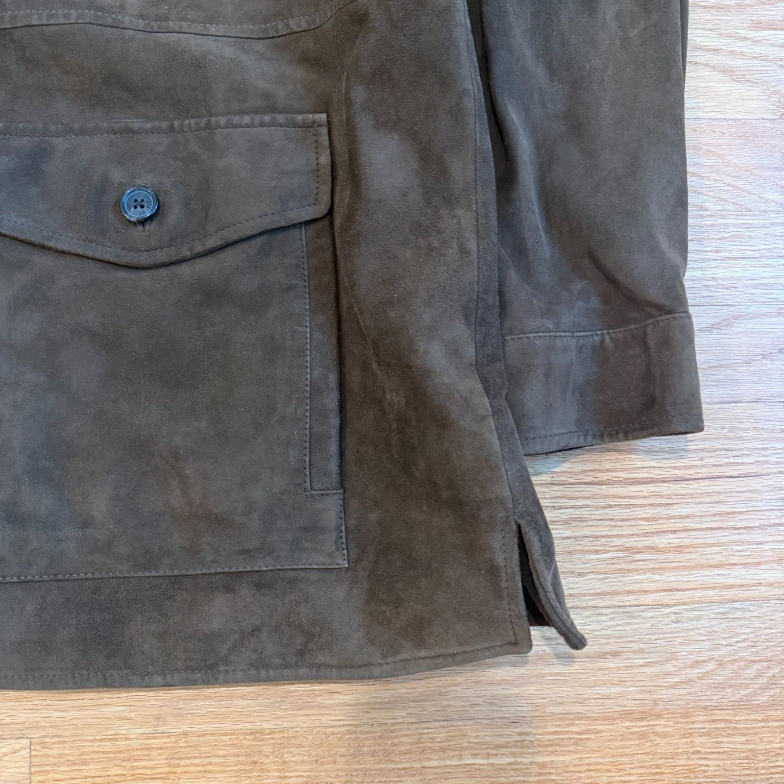 Brooks Brothers Brooks Brothers Chocolate Suede Lined Chore Coat XL Size US XL / EU 56 / 4 - 10 Thumbnail