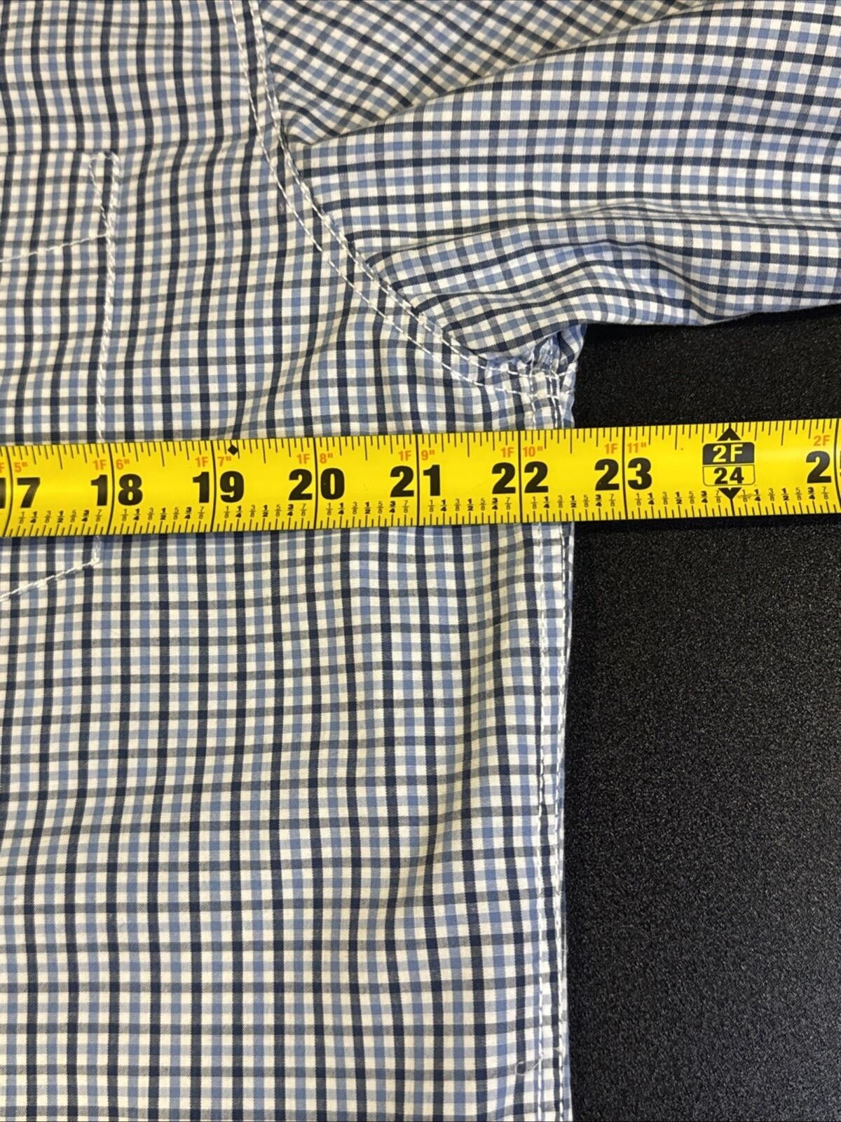 Nautica Nautica Shirt Men's Medium Blue Plaid LS Button Down (642) Size US M / EU 48-50 / 2 - 8 Thumbnail