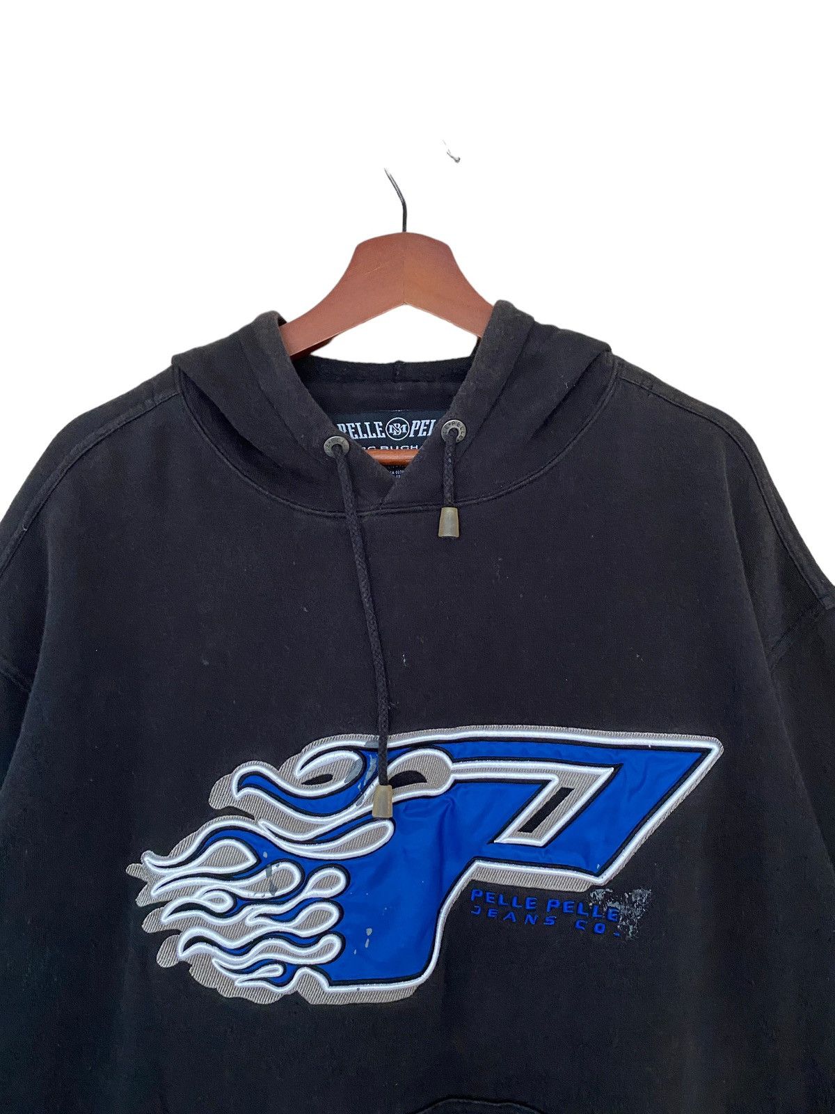 Pelle Pelle Vintage Brand Pelle Pelle Big Logo Hoodies 2000s Size US L / EU 52-54 / 3 - 6 Thumbnail