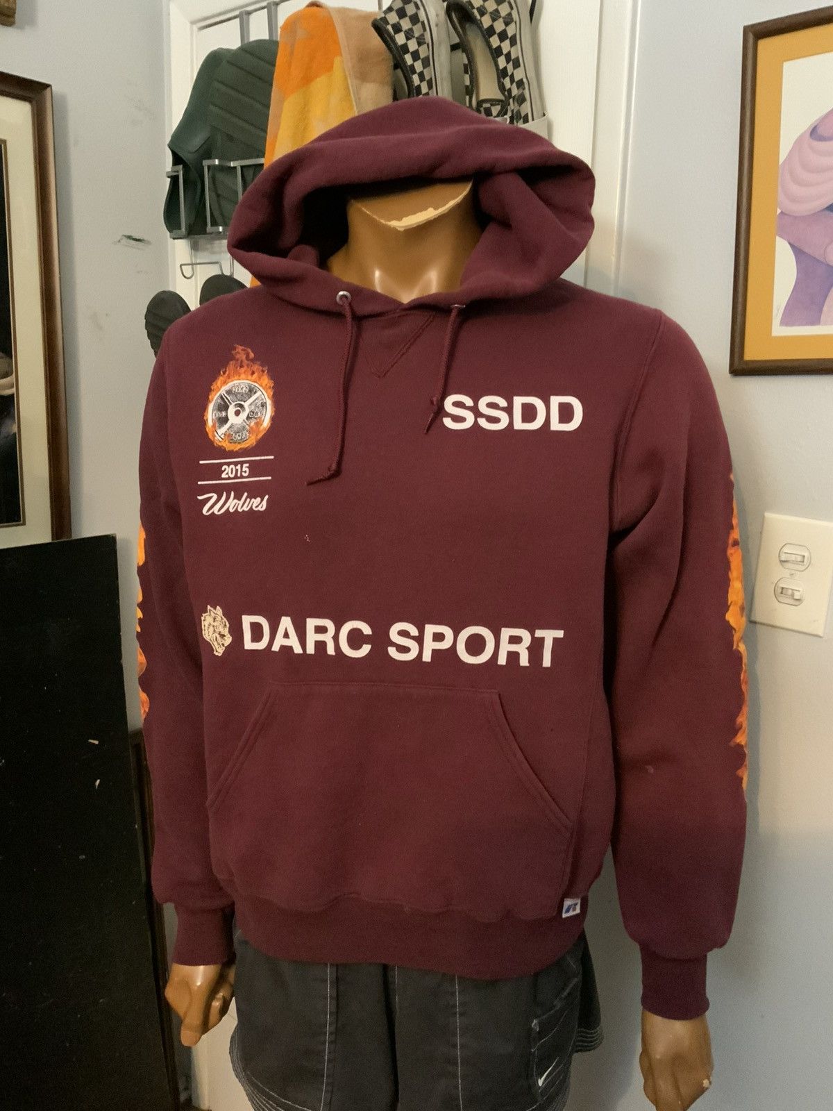Darc Sport × Russell Athletic Darc Sport Russell Athletic SSDD Flames Wolves Hoodie Size US M / EU 48-50 / 2 - 12 Thumbnail